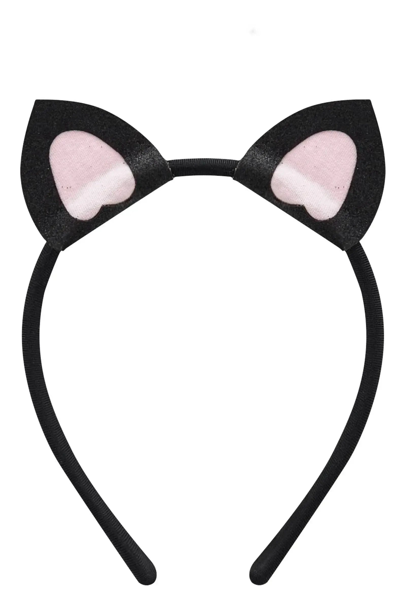 Fantasia de Gatinha (Vestido em Ribana e Paetê. Acompanha Arco e Rabo Removível) 99727 Kukiê Infantil Menina