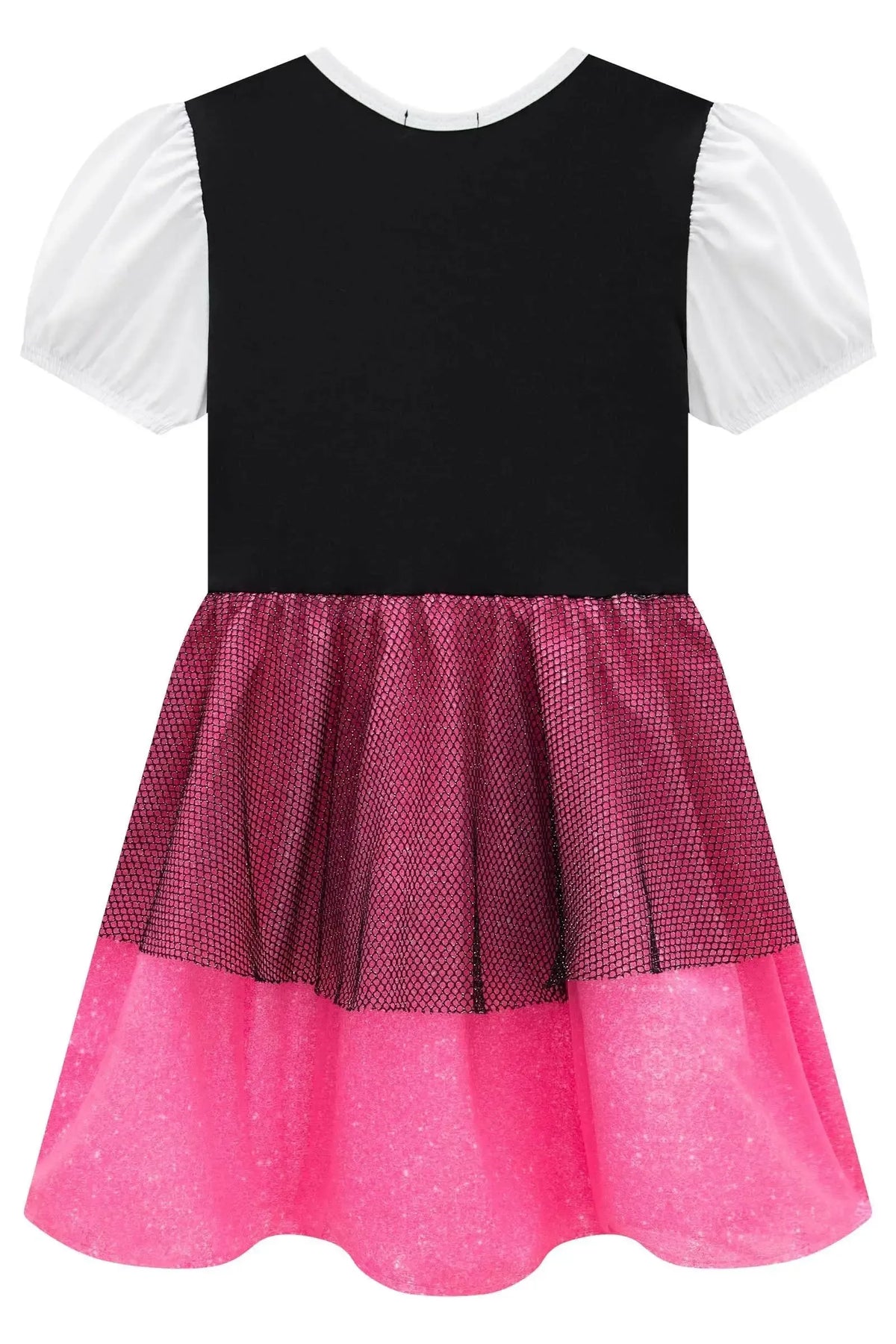 Fantasia de Piratinha (Vestido em Malha Power Tule e Paetê. Acompanha Tapa Olho) 97622 Kukiê Infantil Menina