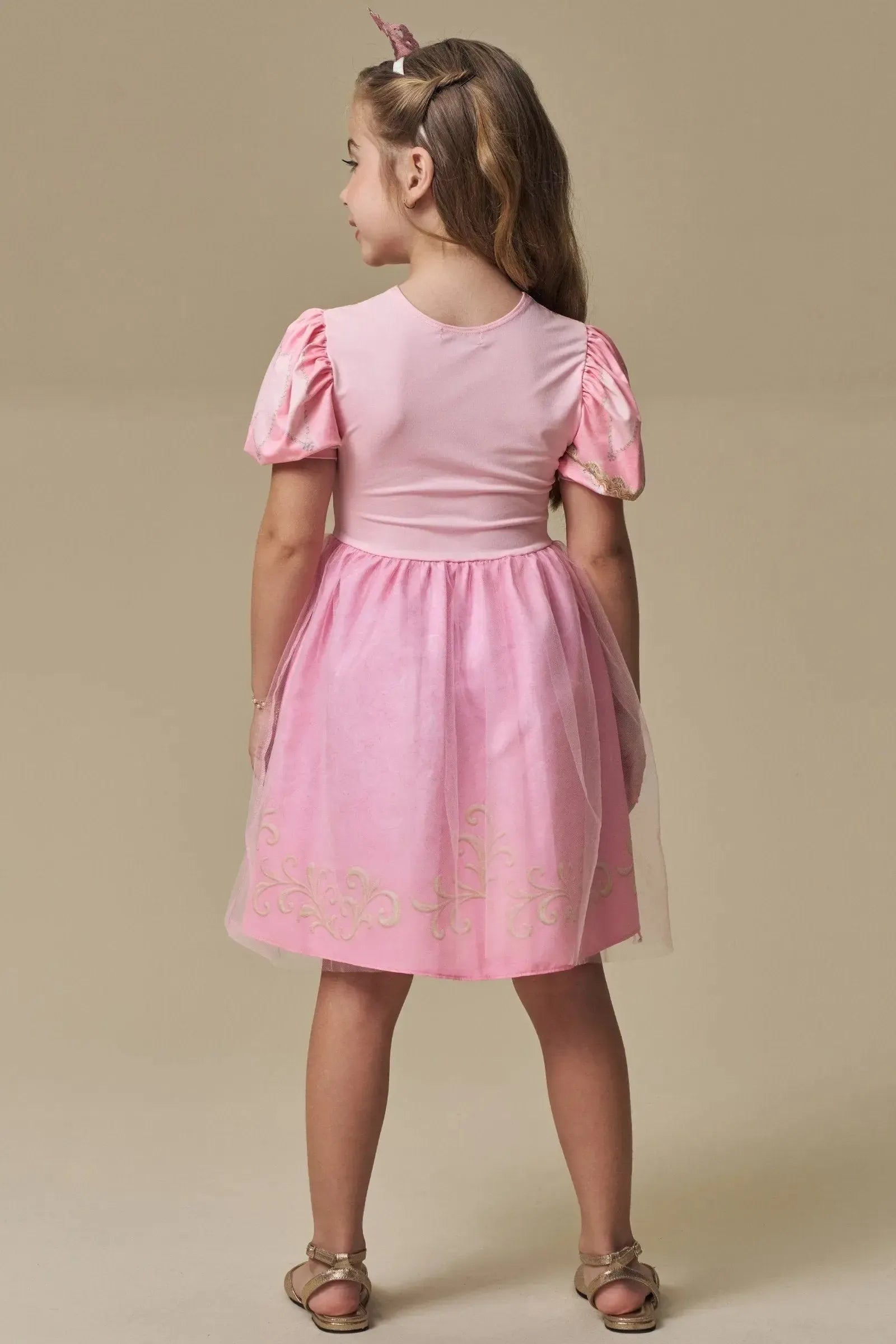 Fantasia de Princesa Sonhadora. Acompanha Tiara Coroa 97397 Infanti Infantil Menina