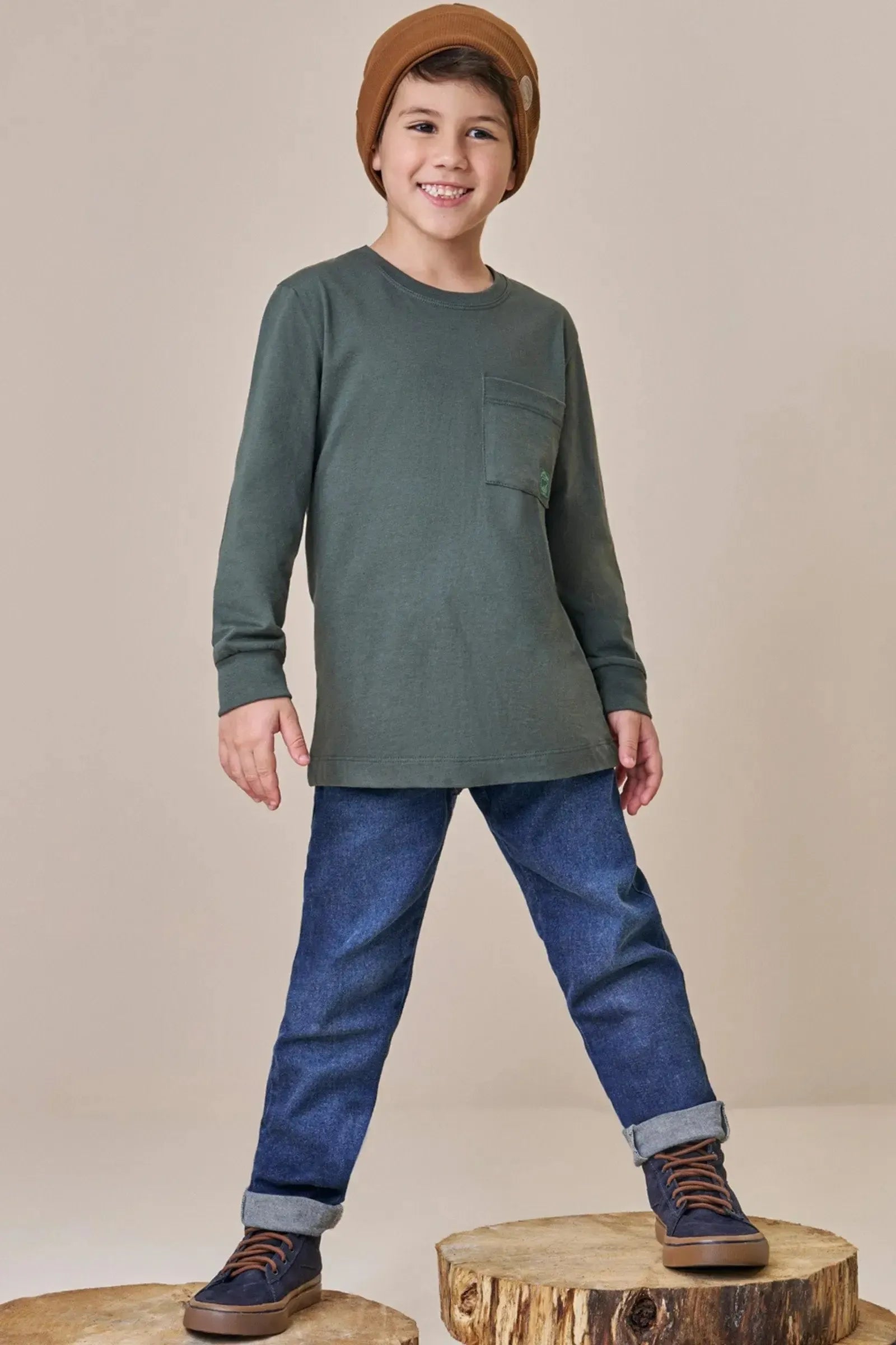 Gorro em Ribana 2x1 89450 LucBoo Infantil Menino