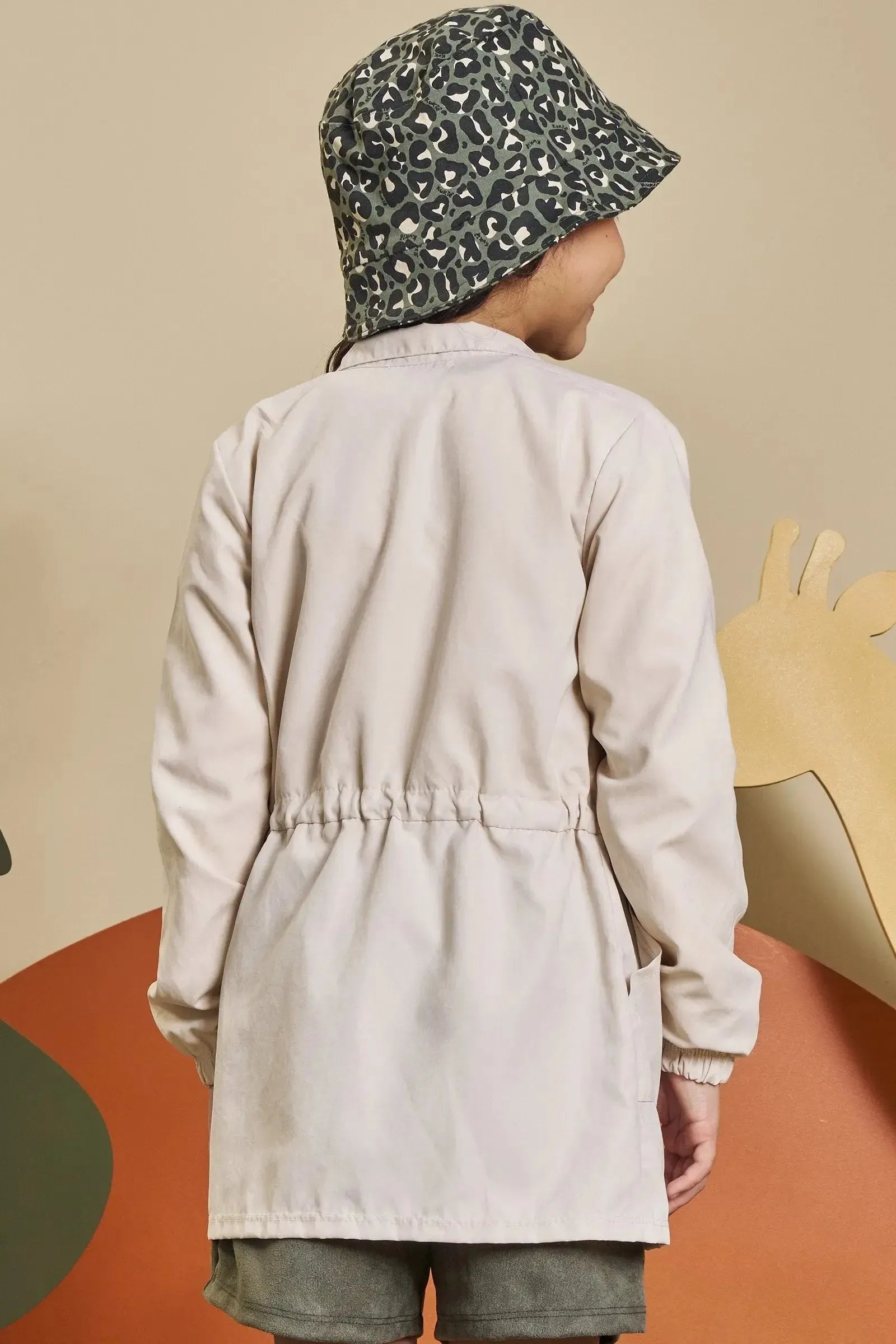 Jaqueta Alongada em Cupro Like 90588 Kukiê Infantil Menina