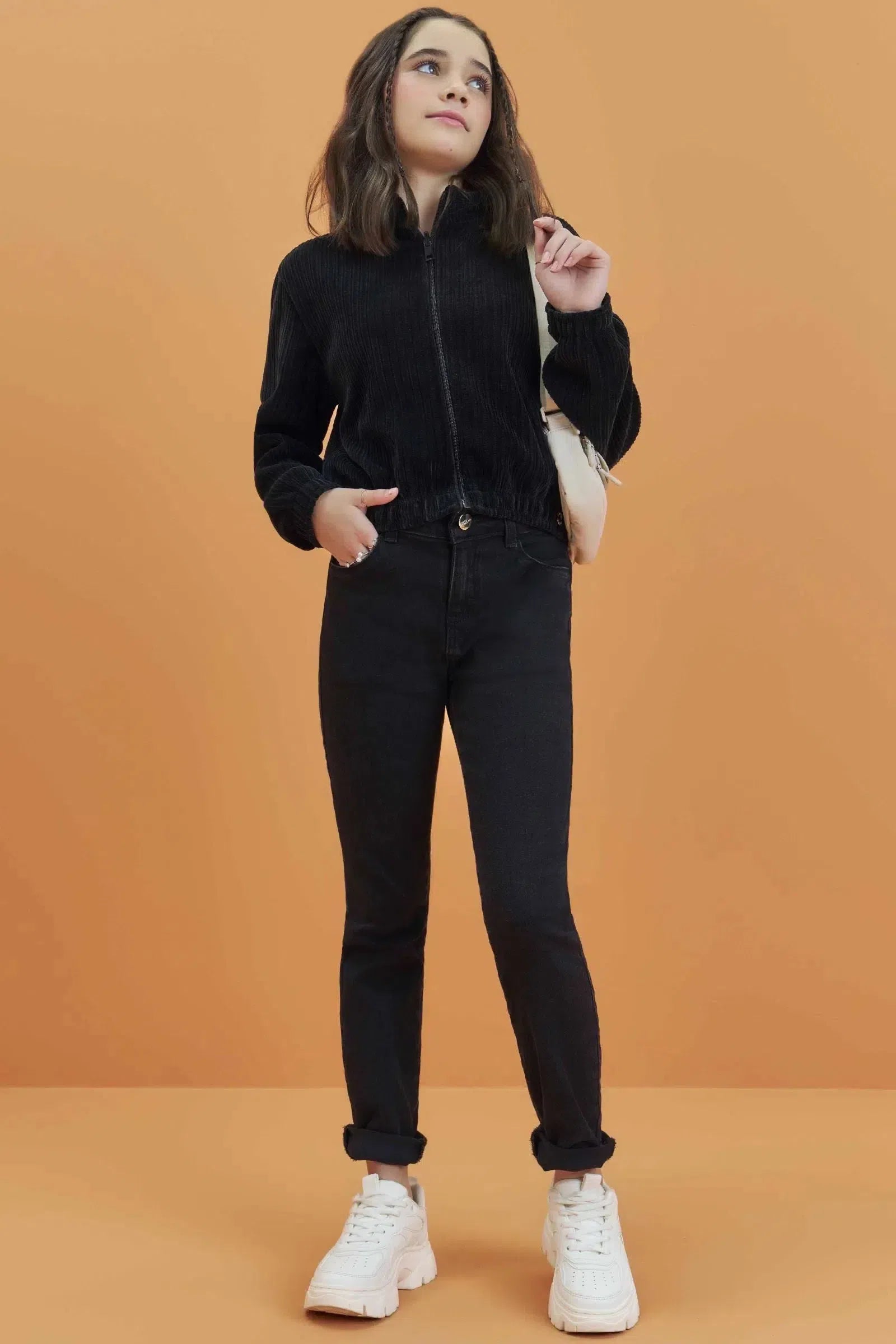 Jaqueta Bomber em Malha Fashion 80275 Lilimoon Teen Menina
