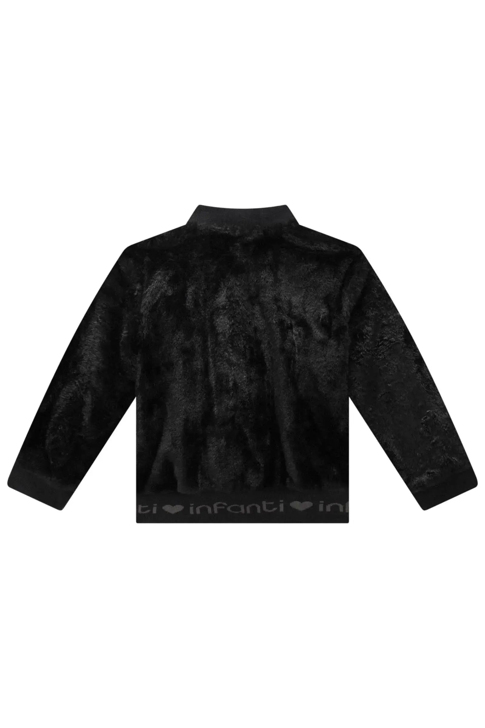 Jaqueta Bomber em Pelo Liso 89765 Infanti Infantil Menina