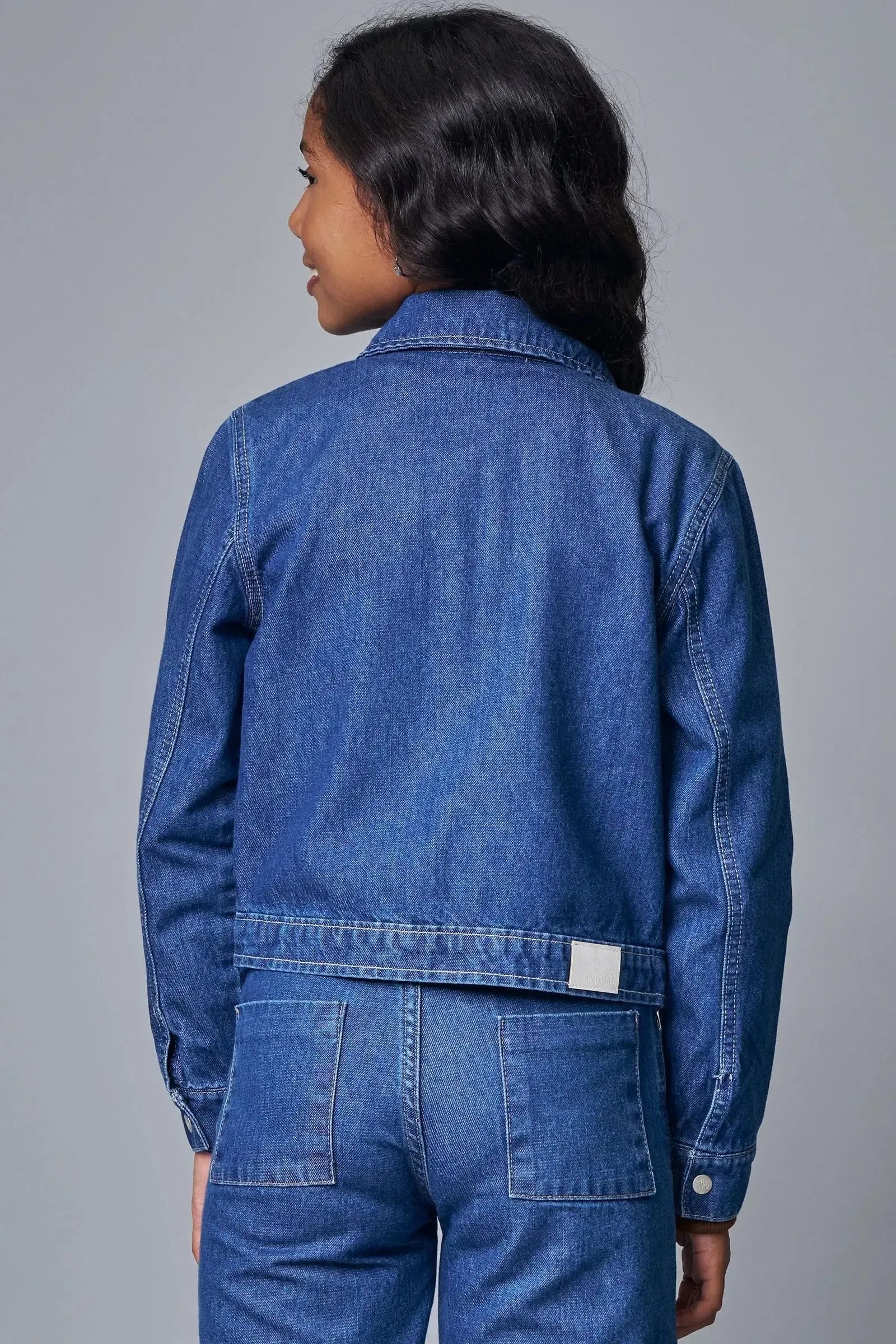 Jaqueta Boxy em Jeans Arkansas 89445 Lilimoon Teen Menina