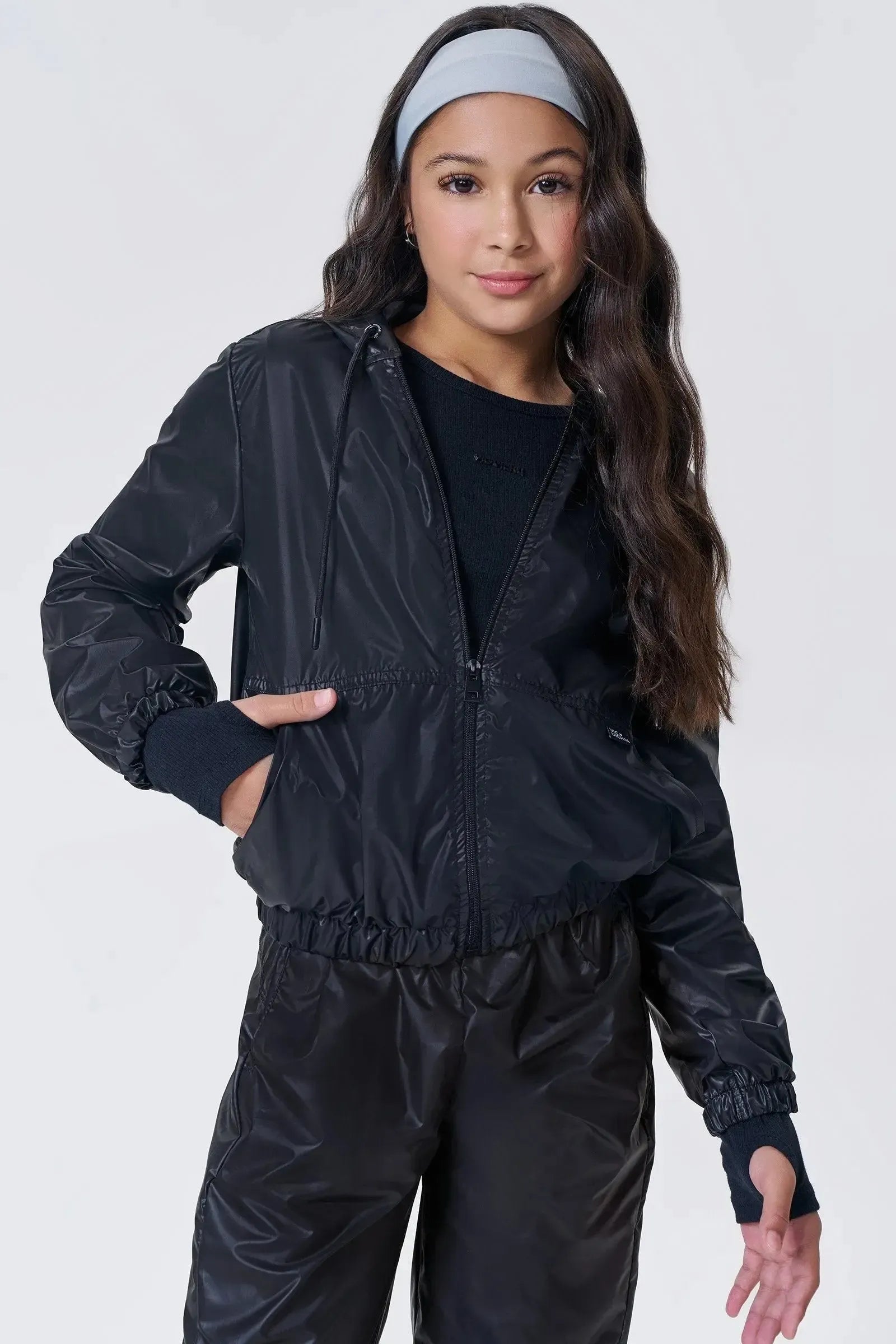 Jaqueta Corta Vento em Nylon Asia 90643 Vic&Vicky Teen Menina