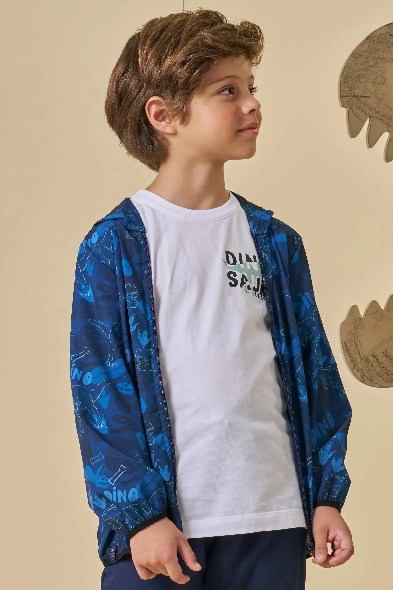 Jaqueta Corta Vento em Nylon Ergonomic com Elastano 94782 LucBoo Infantil Menino