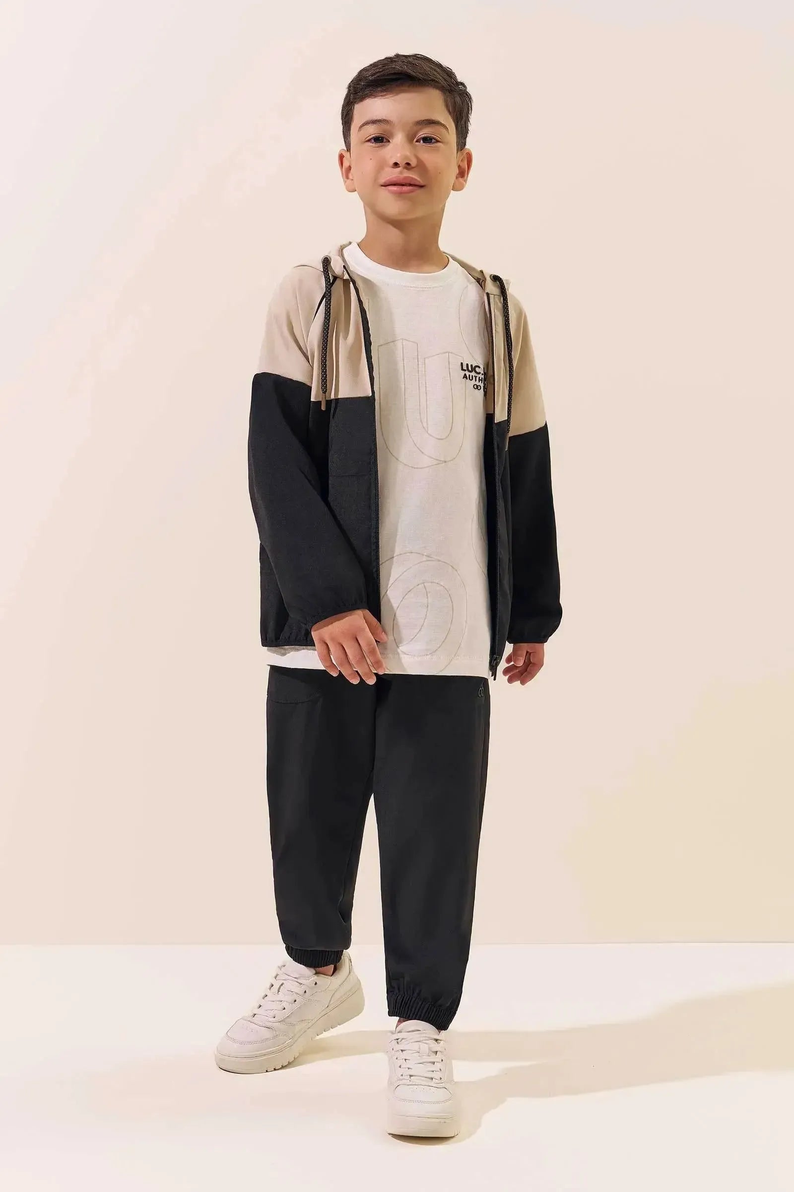Jaqueta Corta Vento em Nylon Hidronatic Supersoft Premium com Elastano 97192 LucBoo Infantil Menino