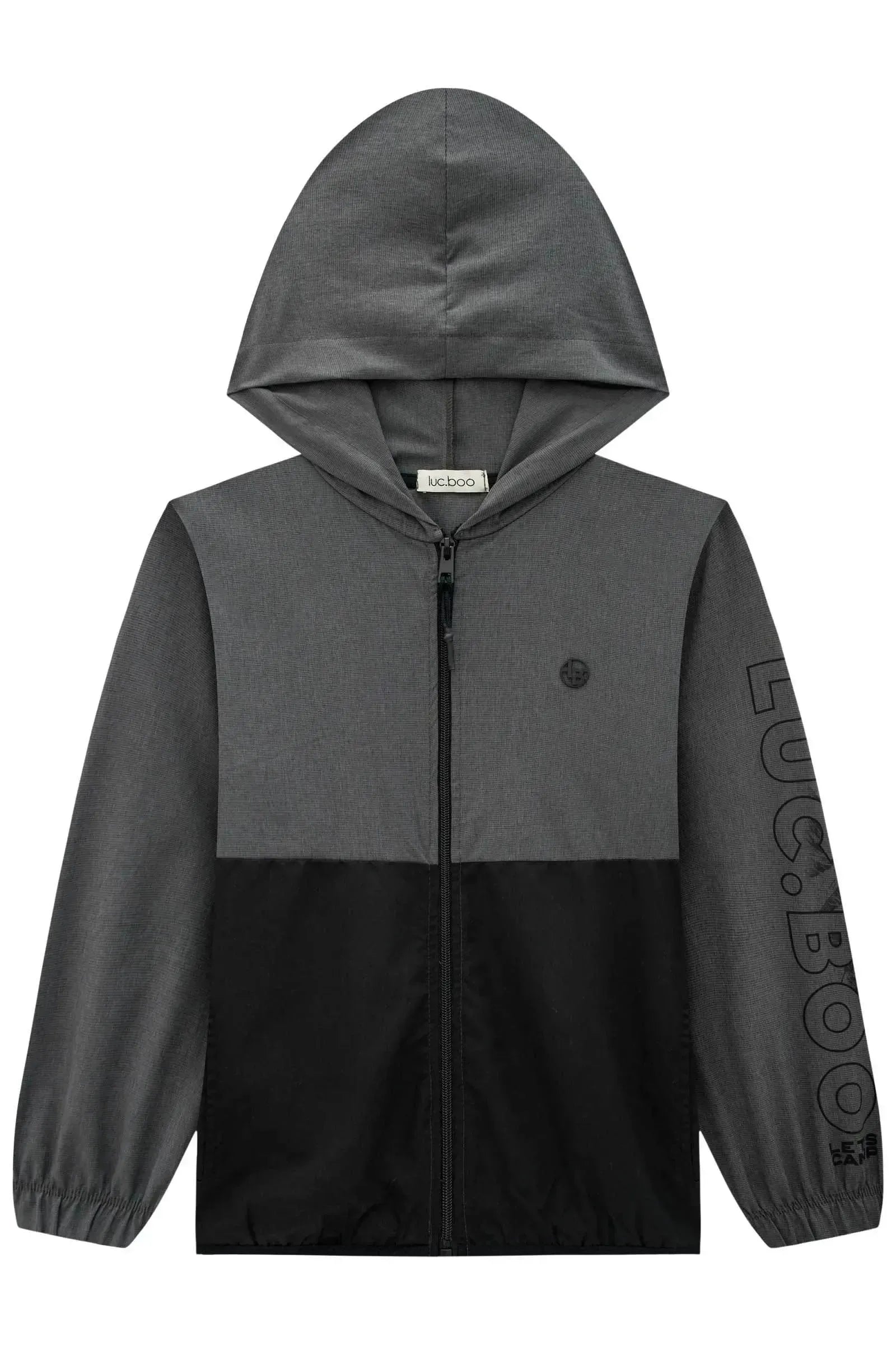 Jaqueta Corta Vento em Nylon Mesclado com Elastano 89544 LucBoo Infantil Menino