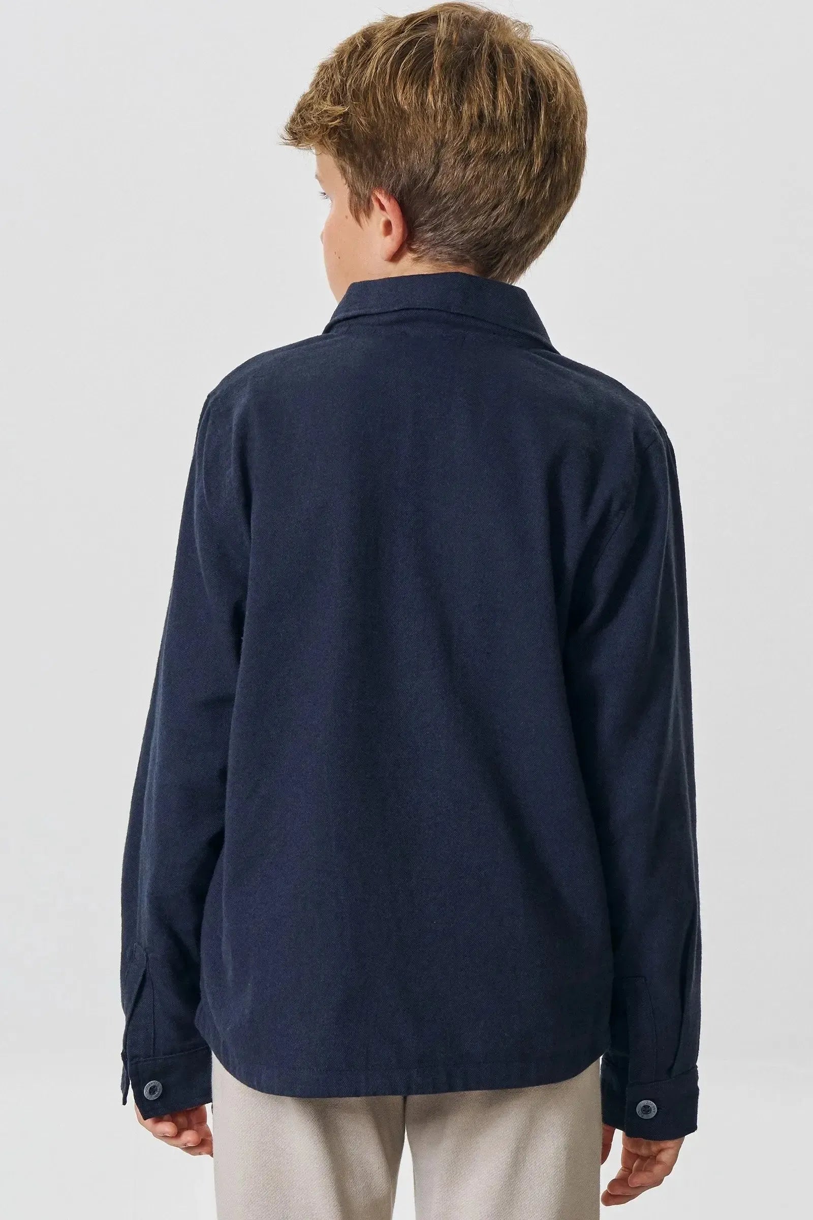 Jaqueta em Flanela Melange 90961 Johnny Fox Teen Menino