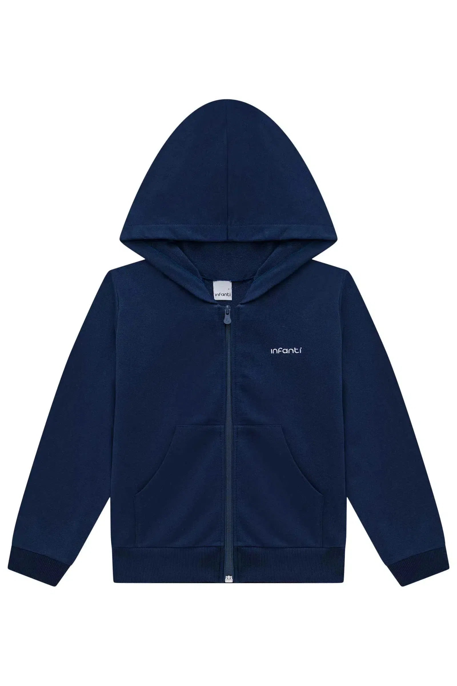 Jaqueta em Moletom sem Pelúcia 80124 Infanti Infantil Menina