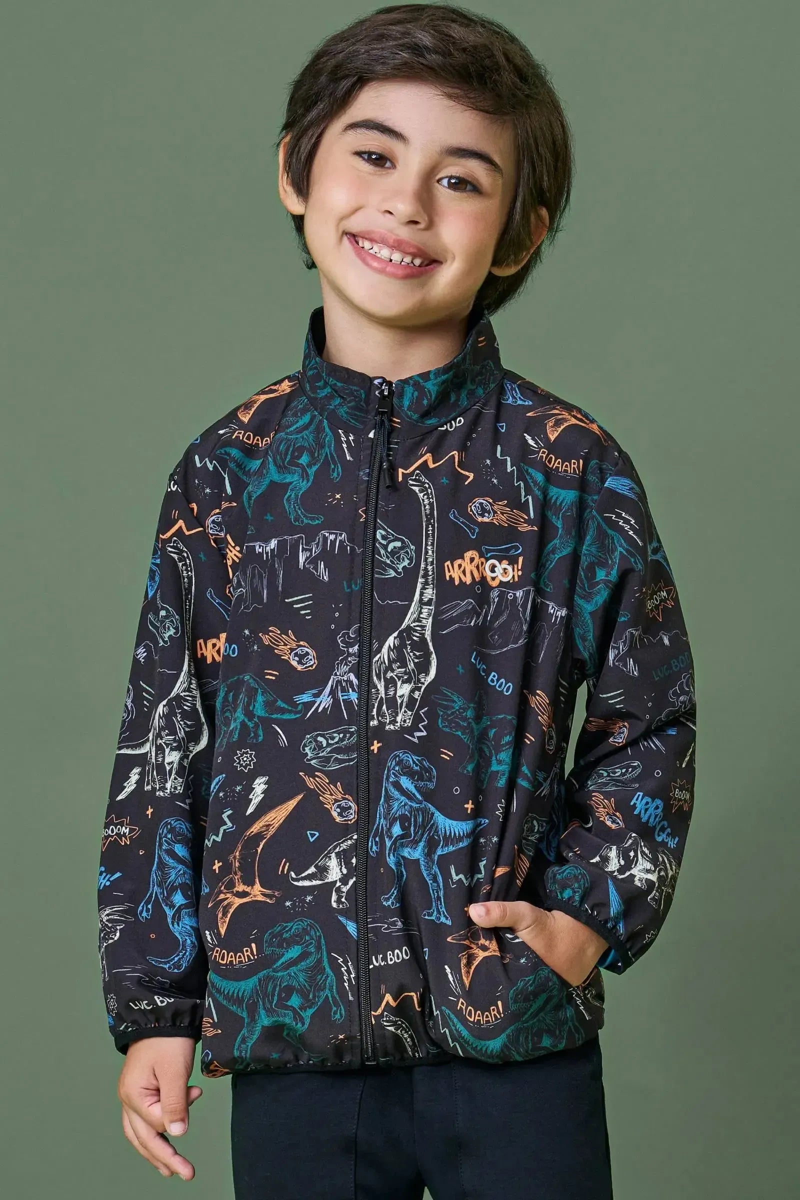 Jaqueta em Nylon Ergonomic com Elastano 90712 LucBoo Infantil Menino