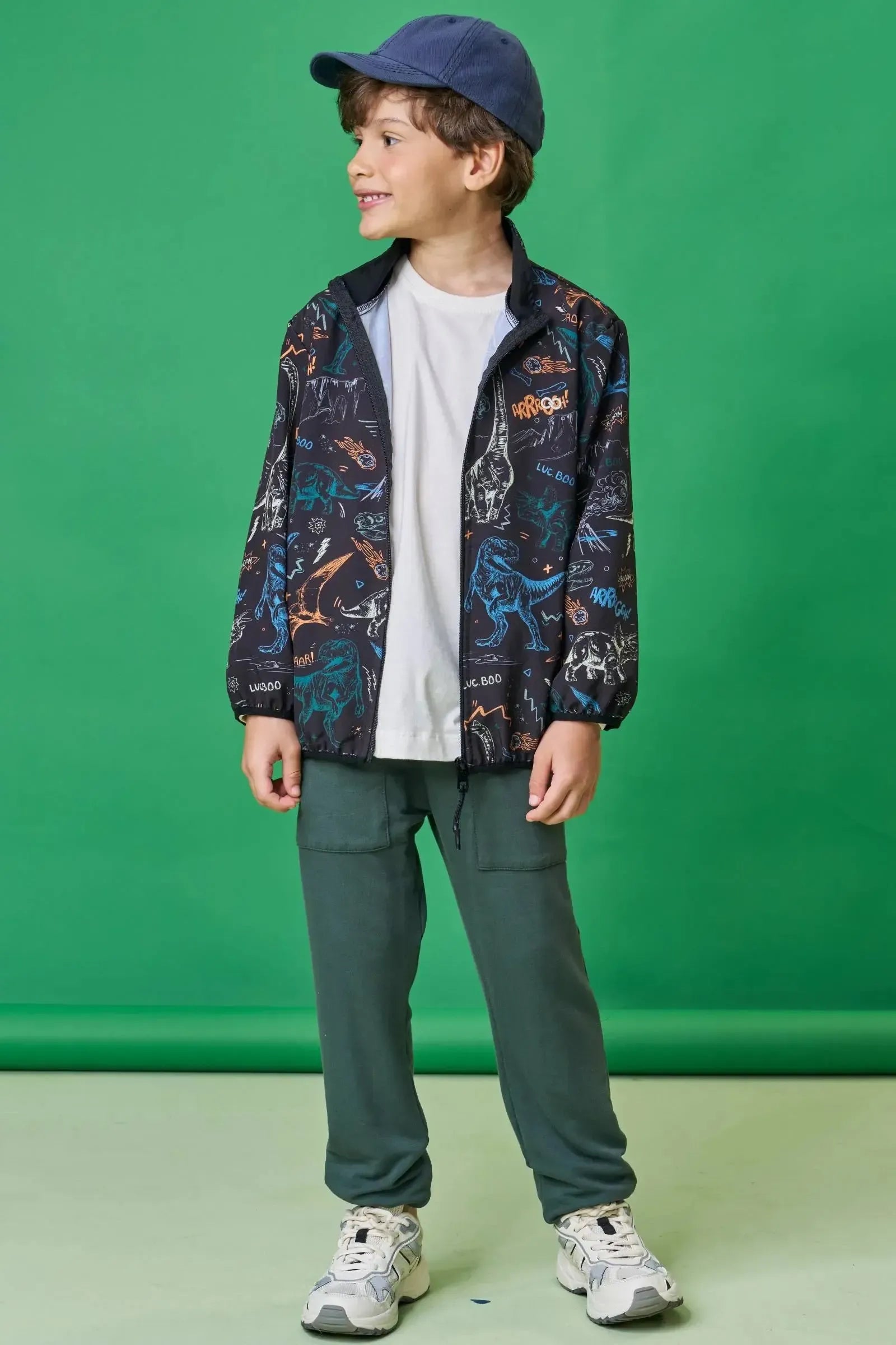 Jaqueta em Nylon Ergonomic com Elastano 90712 LucBoo Infantil Menino