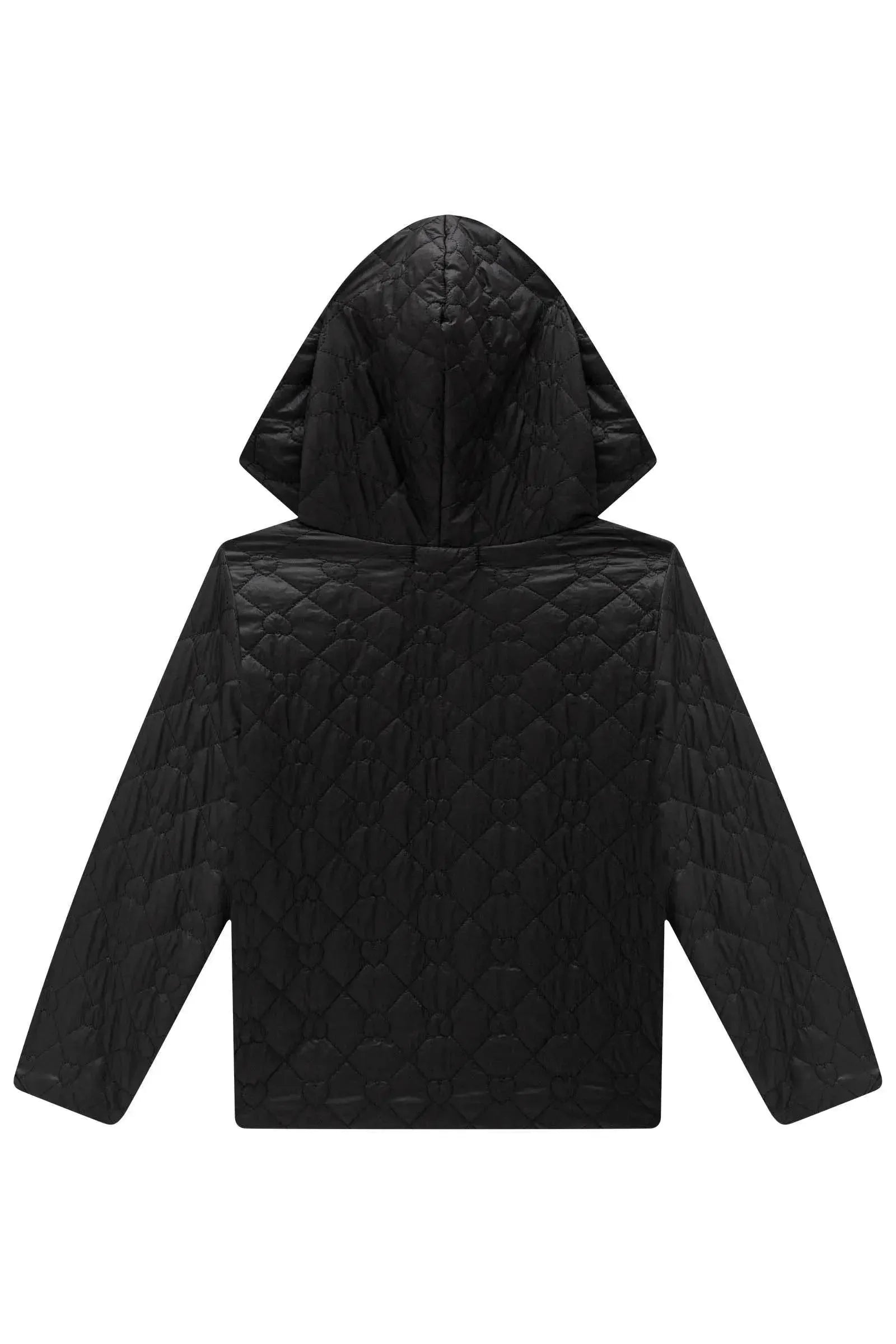 Jaqueta em Nylon Matelassê de Coração 92149 Infanti Infantil Menina