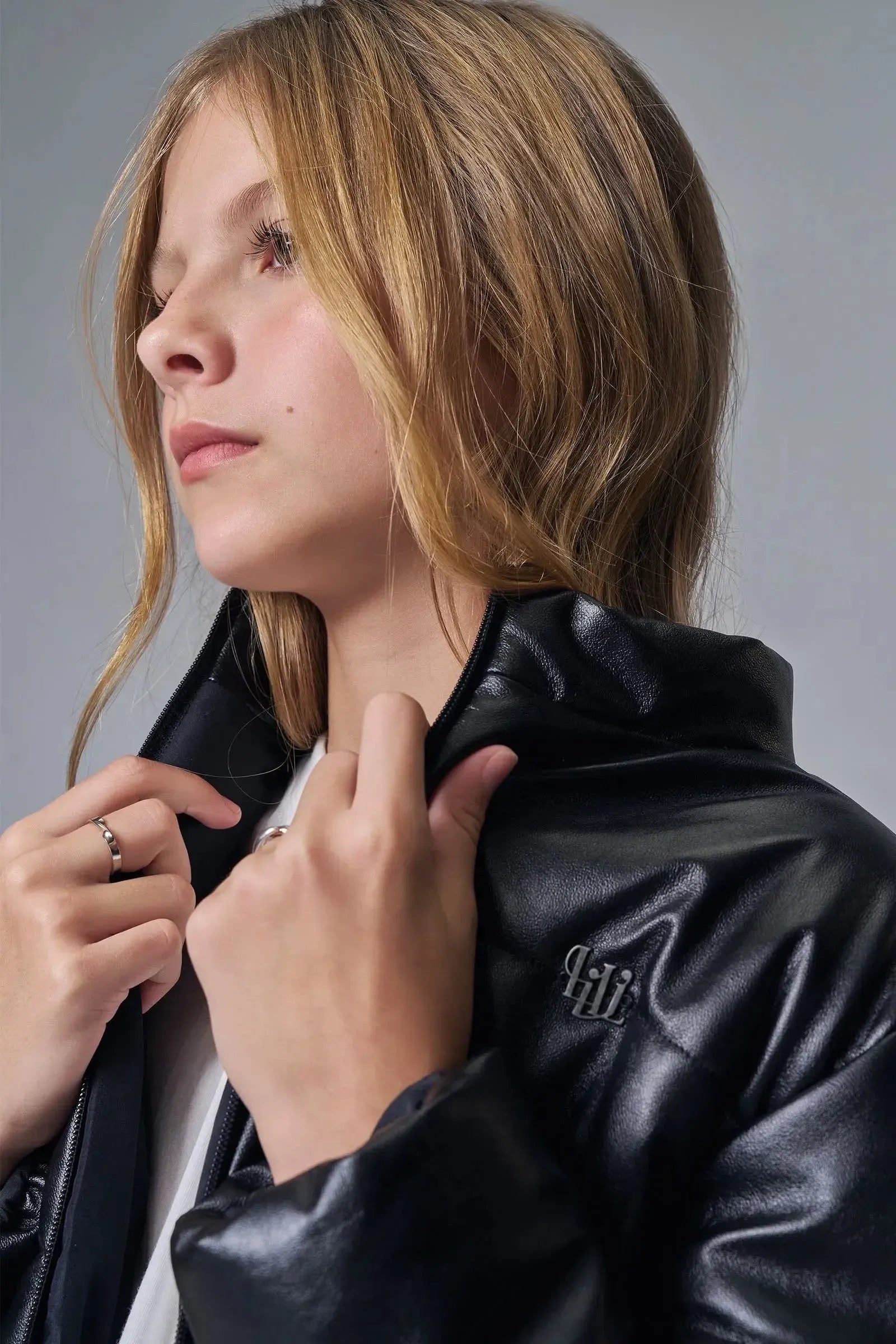 Jaqueta Puffer em Couro Sintético 89332 Lilimoon Teen Menina