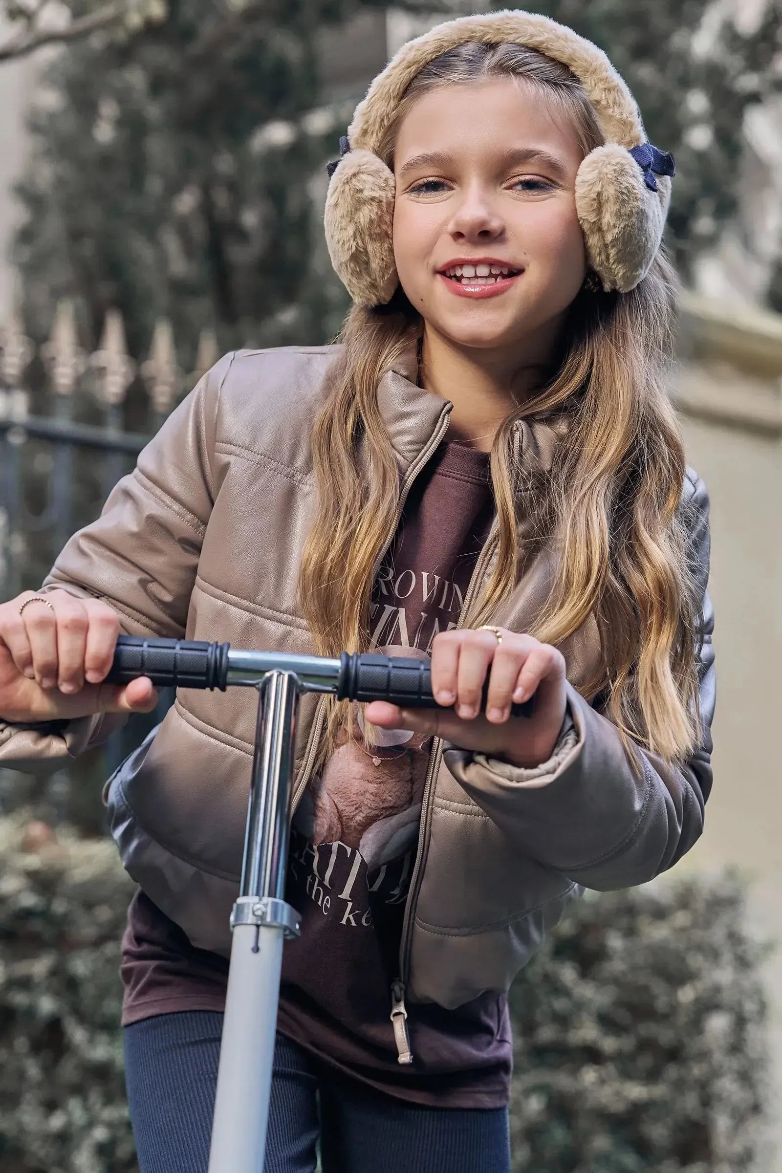 Jaqueta Puffer em Couro Sintético 90181 Vic&Vicky Teen Menina