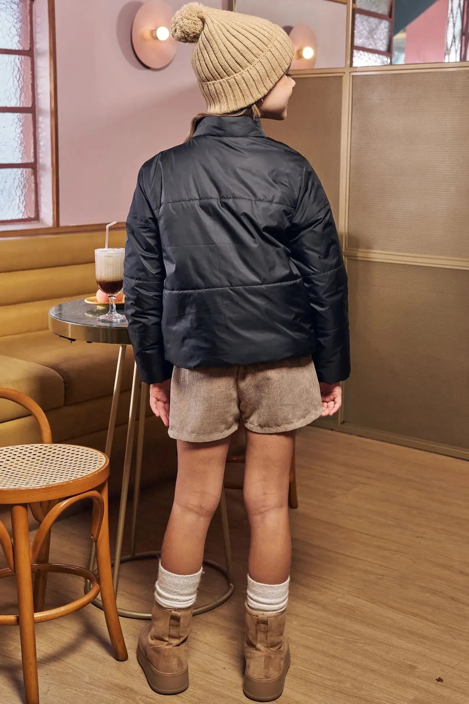 Jaqueta Puffer em Nylon 89427 Vic&Vicky Teen Menina