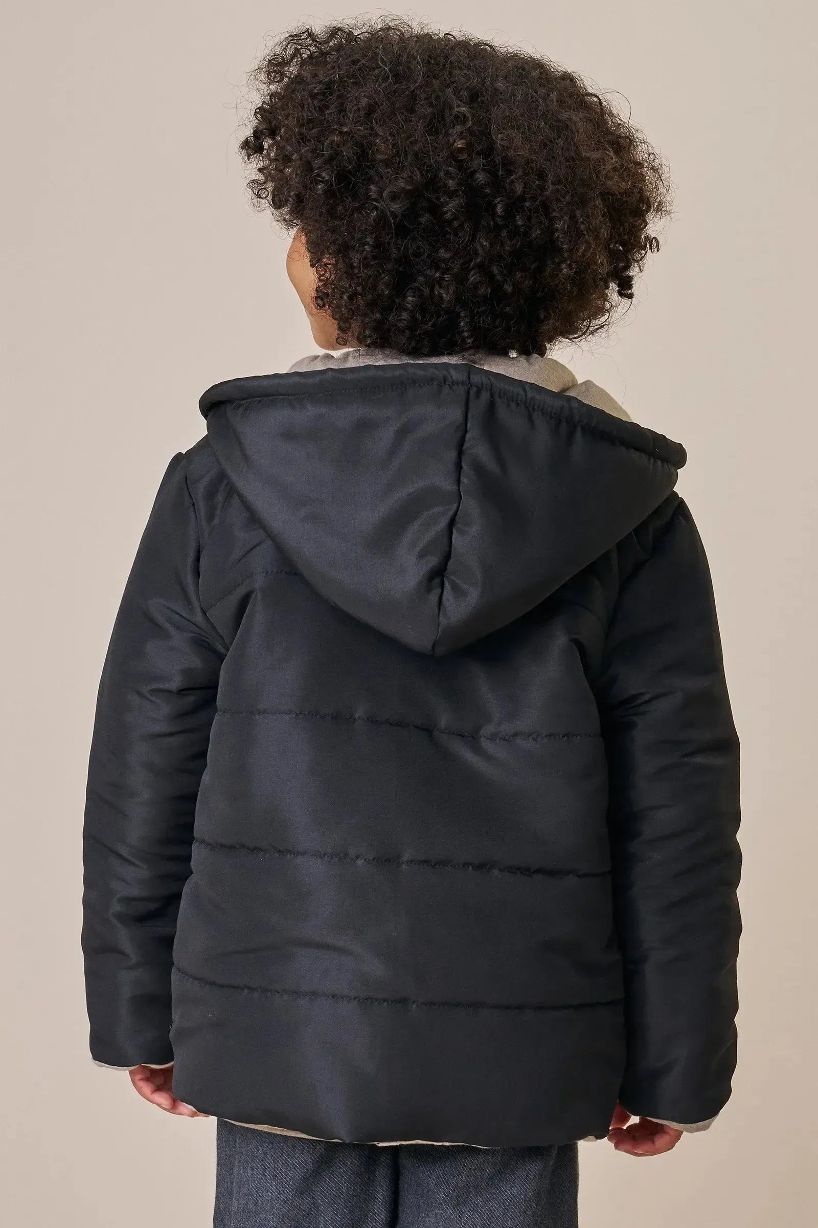 Jaqueta Puffer em Nylon Bora e Forro em Meia Malha 89470 LucBoo Infantil Menino