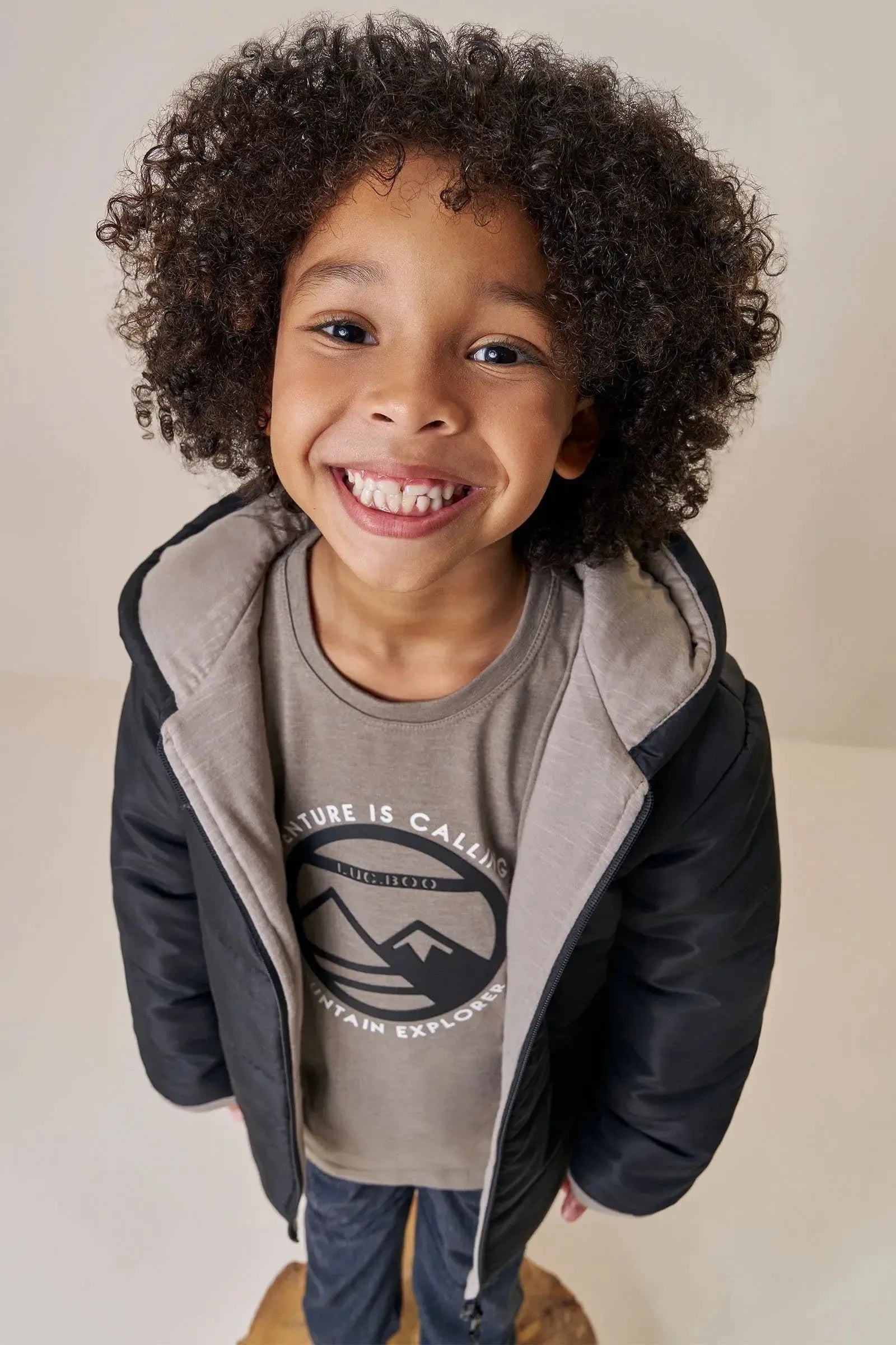 Jaqueta Puffer em Nylon Bora e Forro em Meia Malha 89470 LucBoo Infantil Menino
