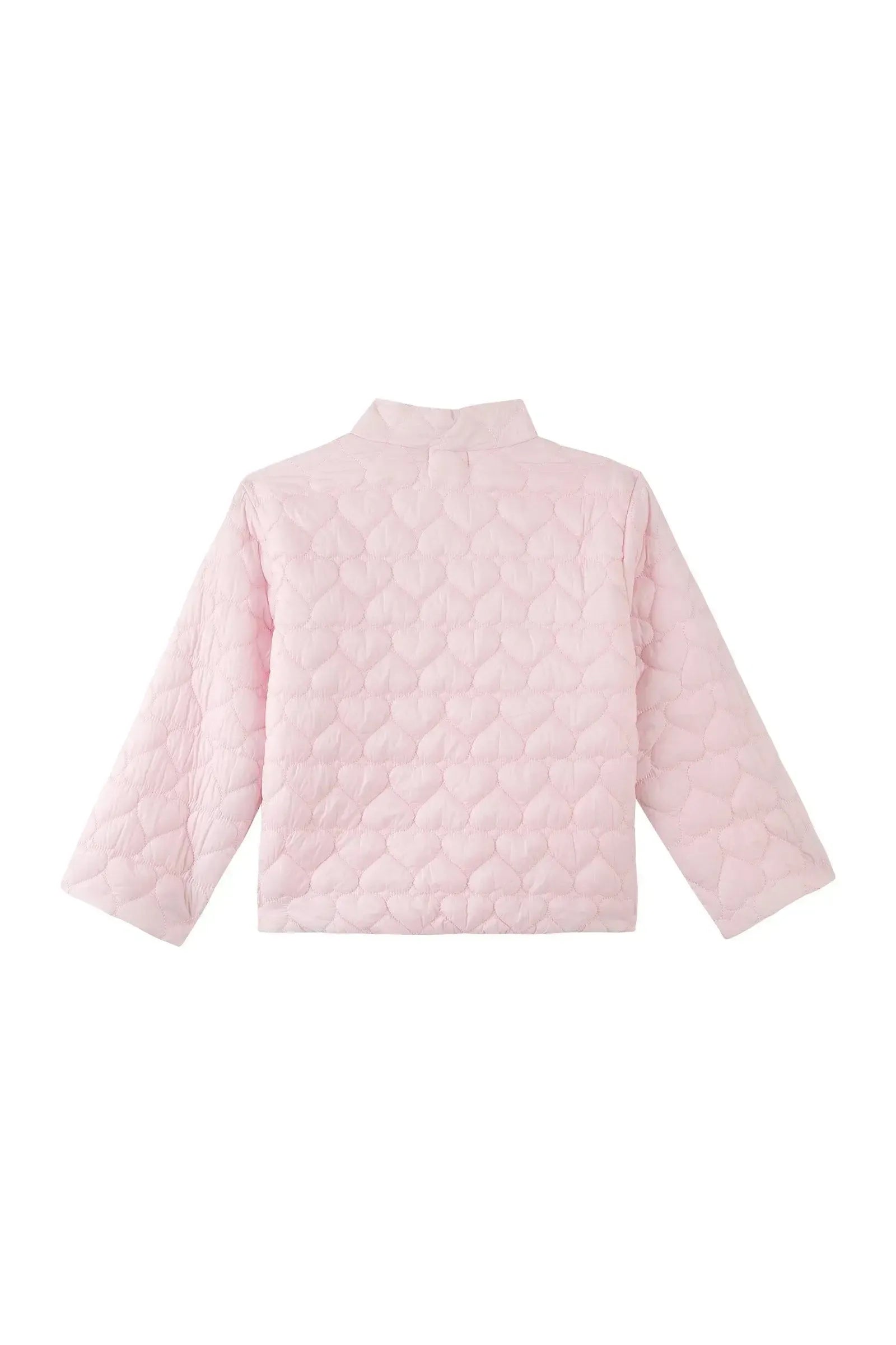 Jaqueta Puffer em Nylon Matelasse Coração 89240 Kukiê Infantil Menina