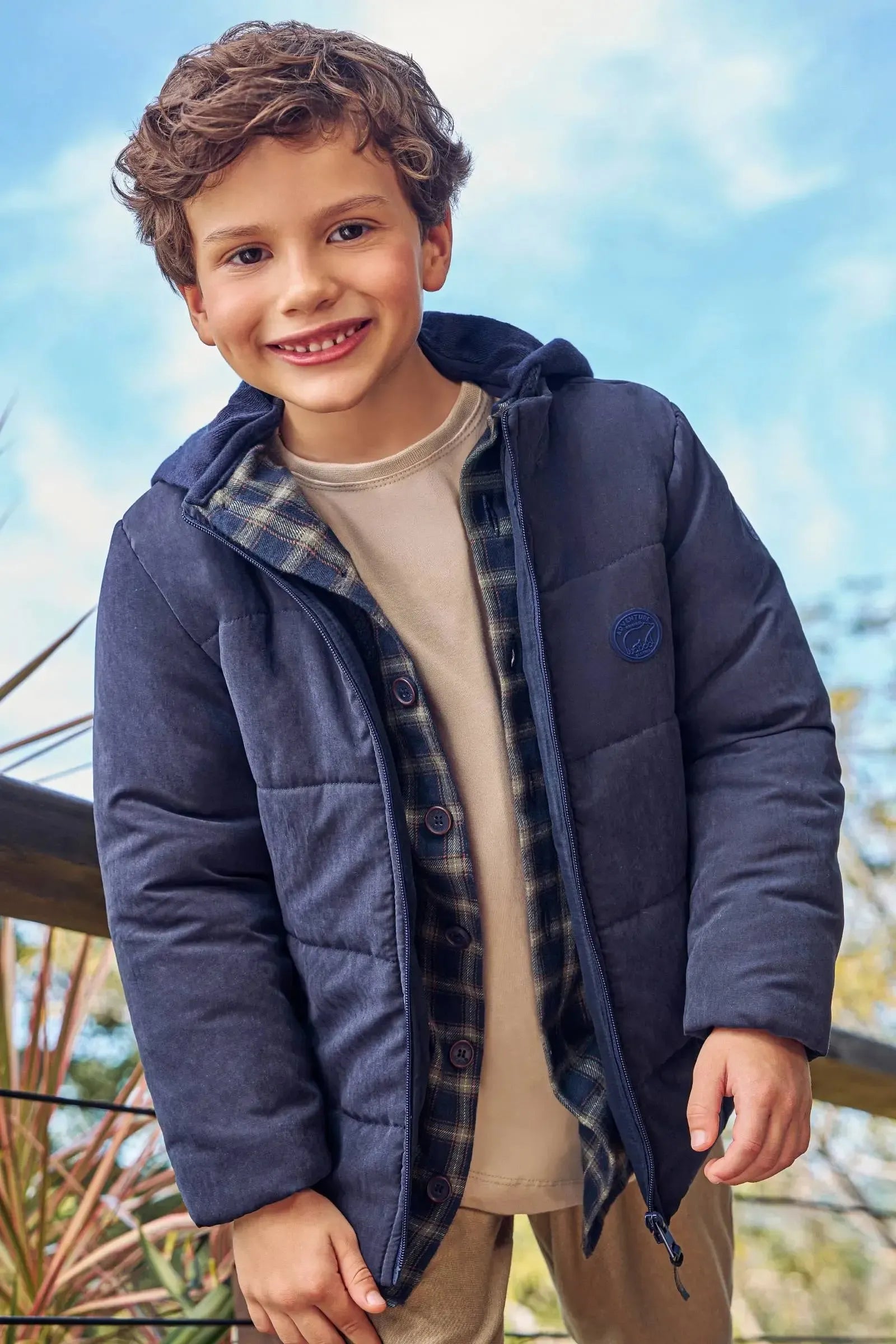 Jaqueta Puffer em Tecido Cupro 89540 LucBoo Infantil Menino