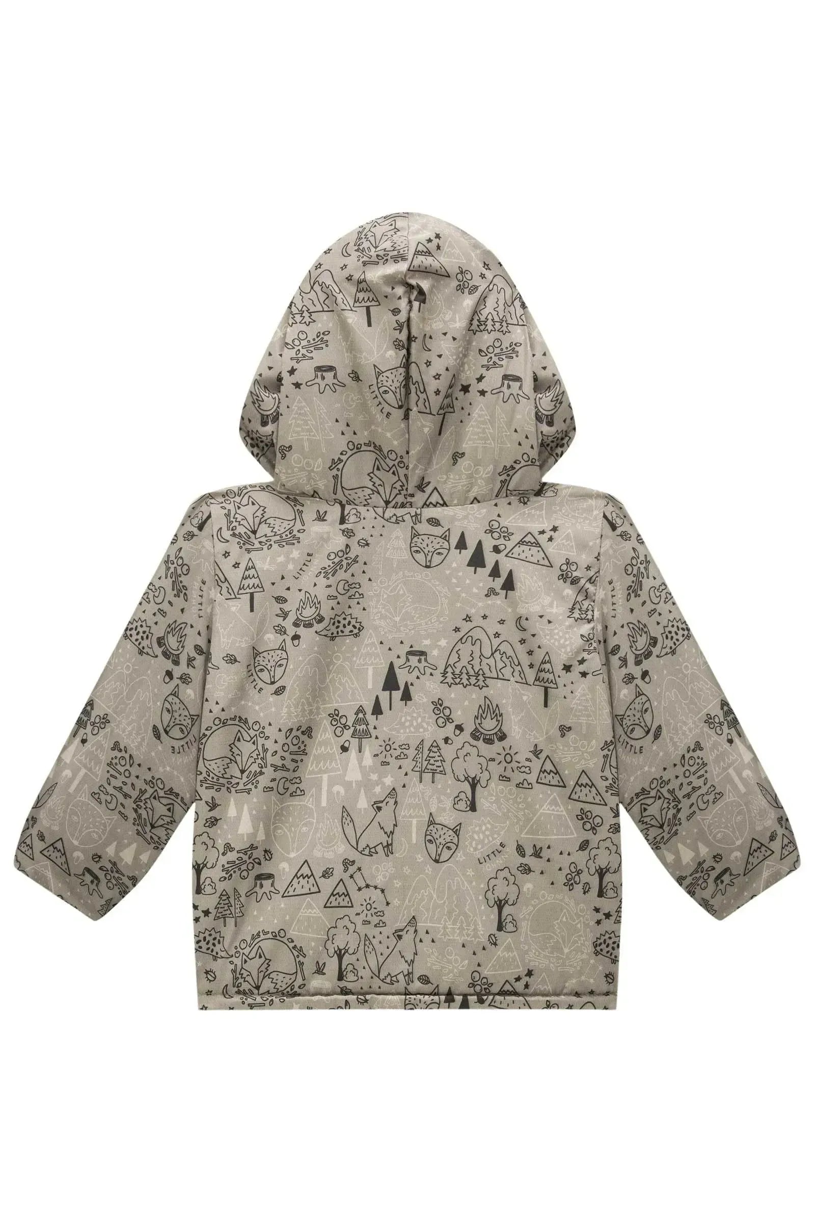 Jaqueta Reversível em Nylon Aspen e Pelo Carneirinho 92328 Johnny Fox Bebê Menino