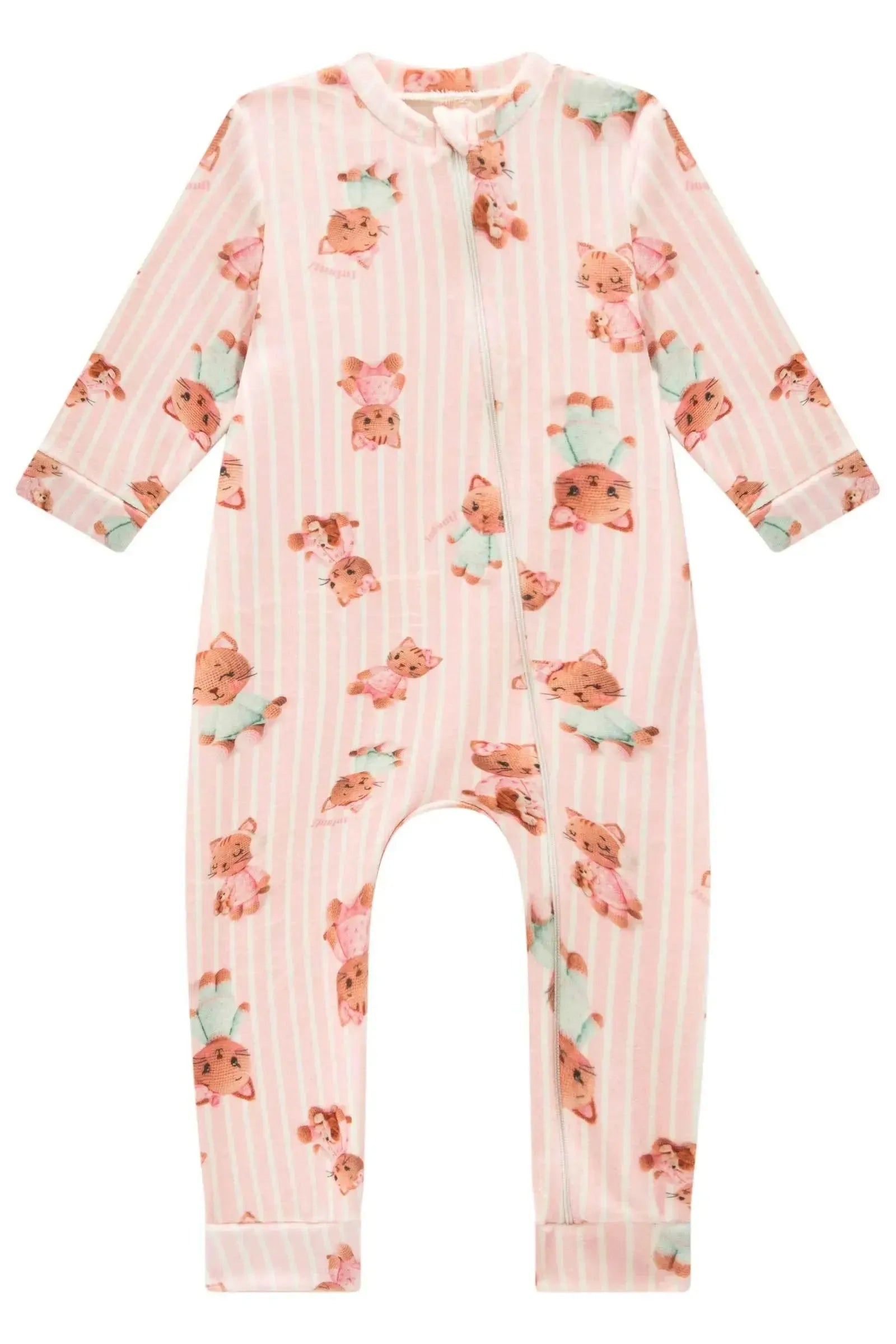 Macacão em Fleece Luxo 89818 Infanti Bebê Menina