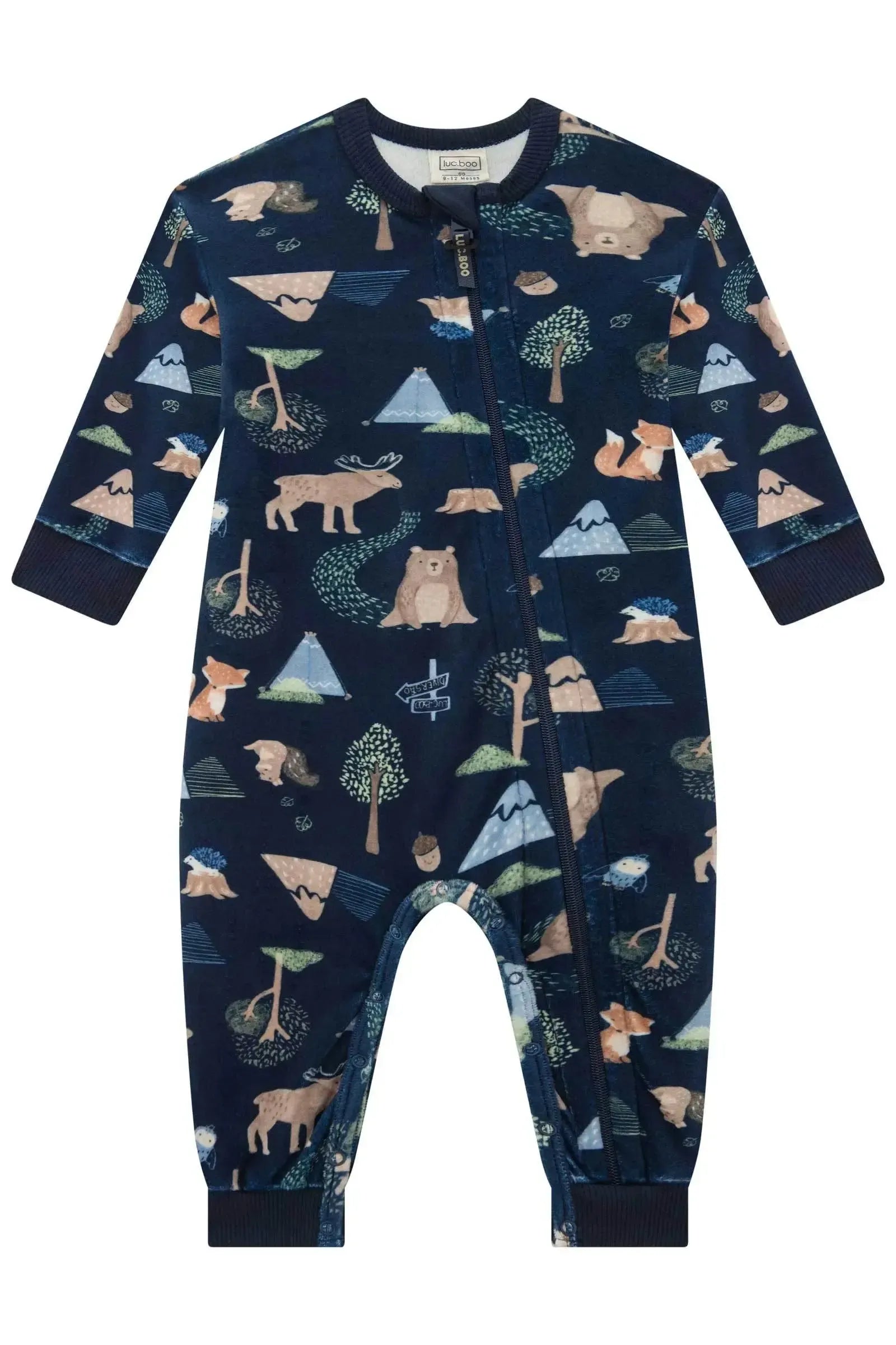 Macacão em Fleece Luxo 91729 LucBoo Bebê Menino