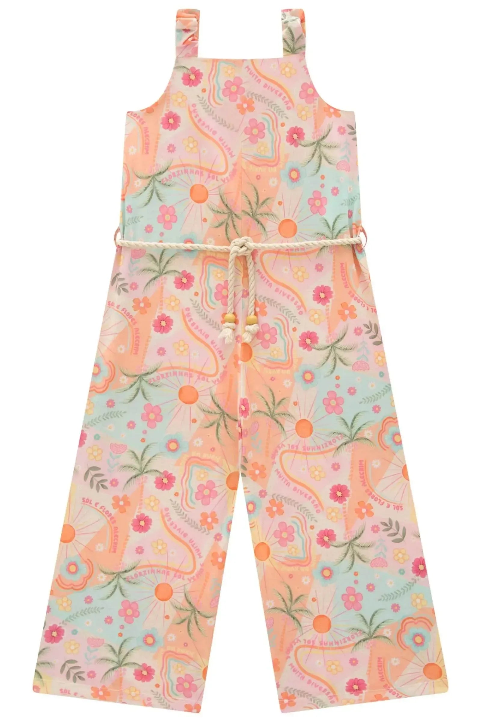 Macacão em Malha Fresh 99701 Kukiê Infantil Menina