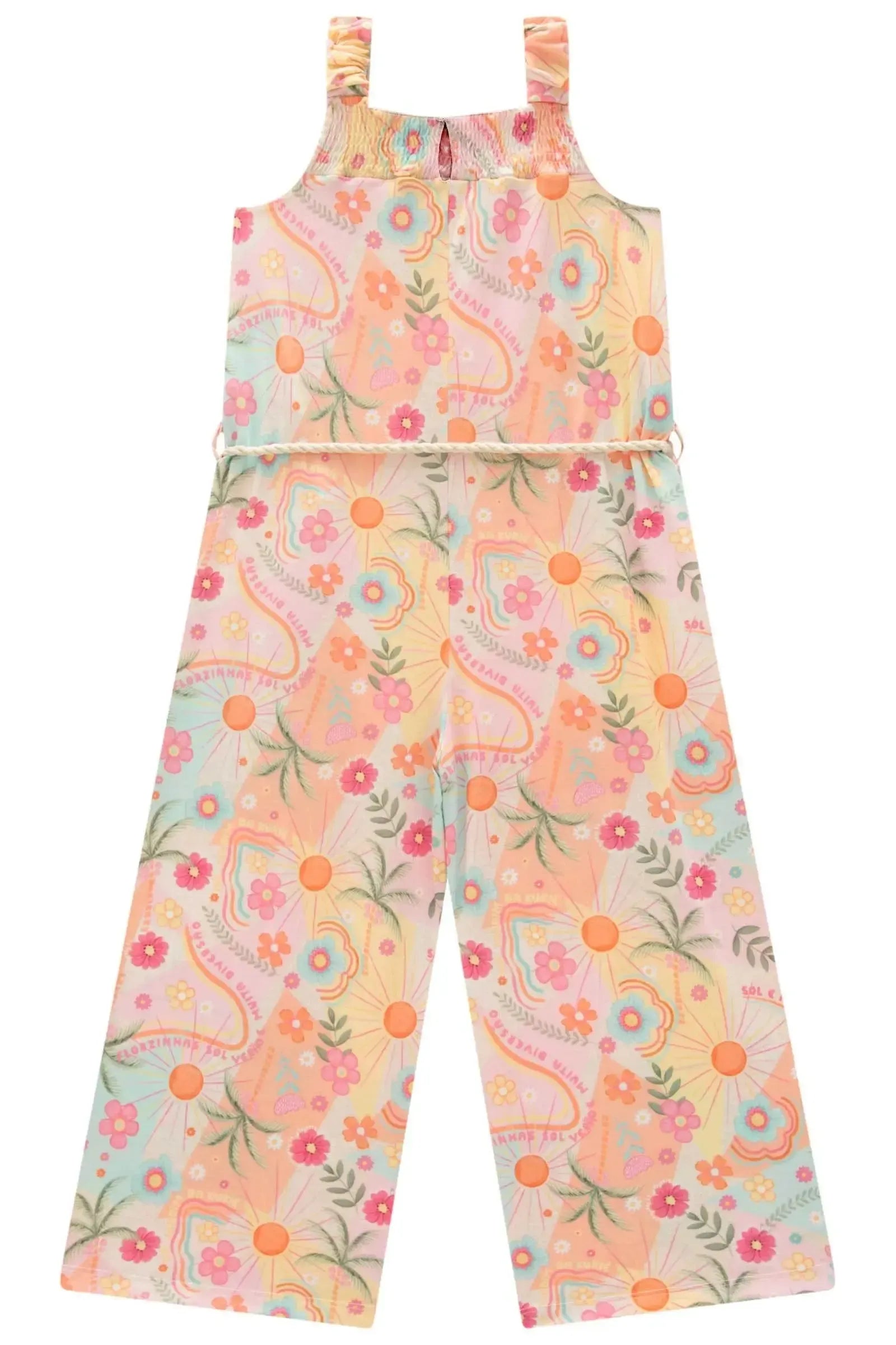 Macacão em Malha Fresh 99701 Kukiê Infantil Menina