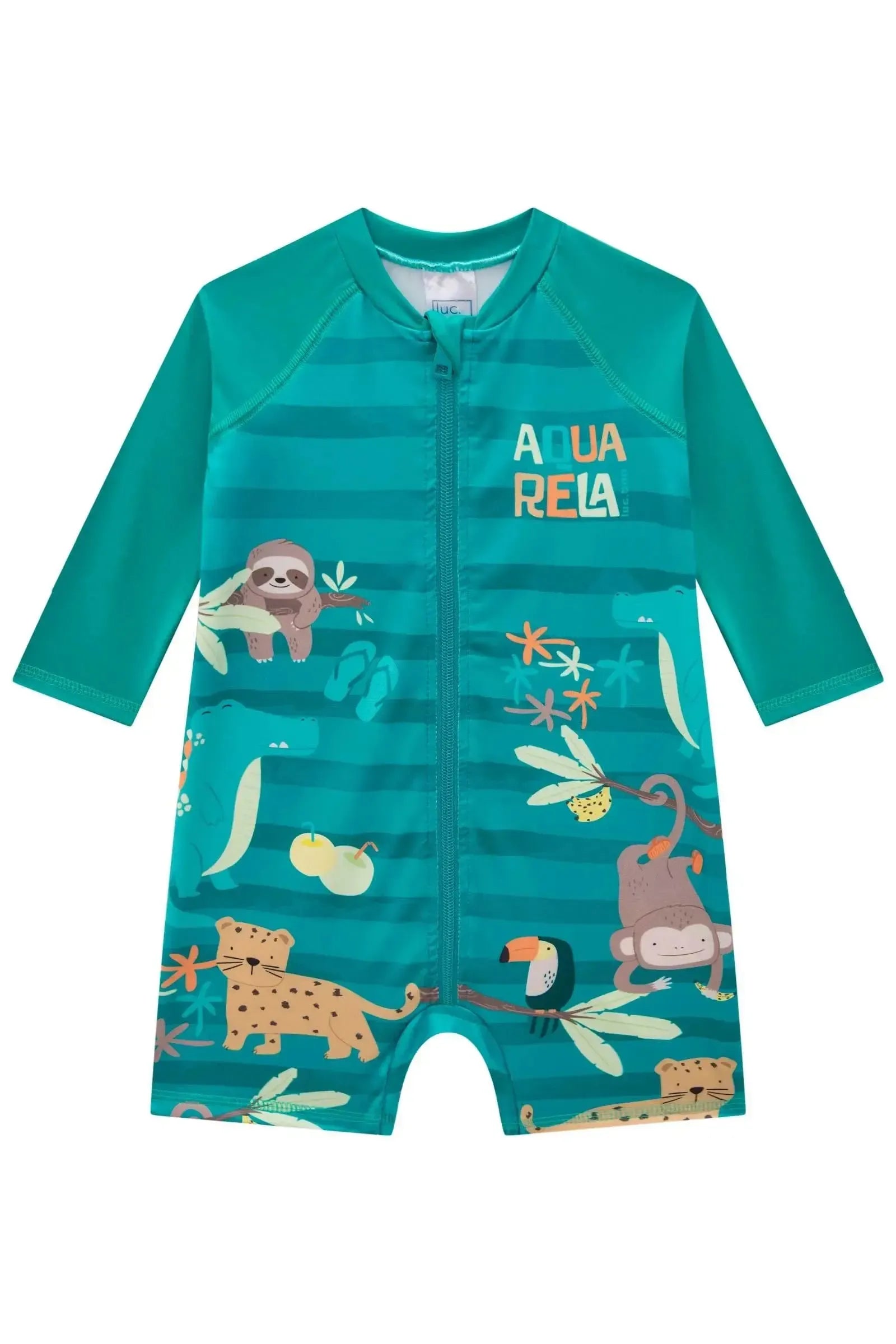 Macacão em Malha UV Dry com Proteção UV 50+ 85535 LucBoo Bebê Menino