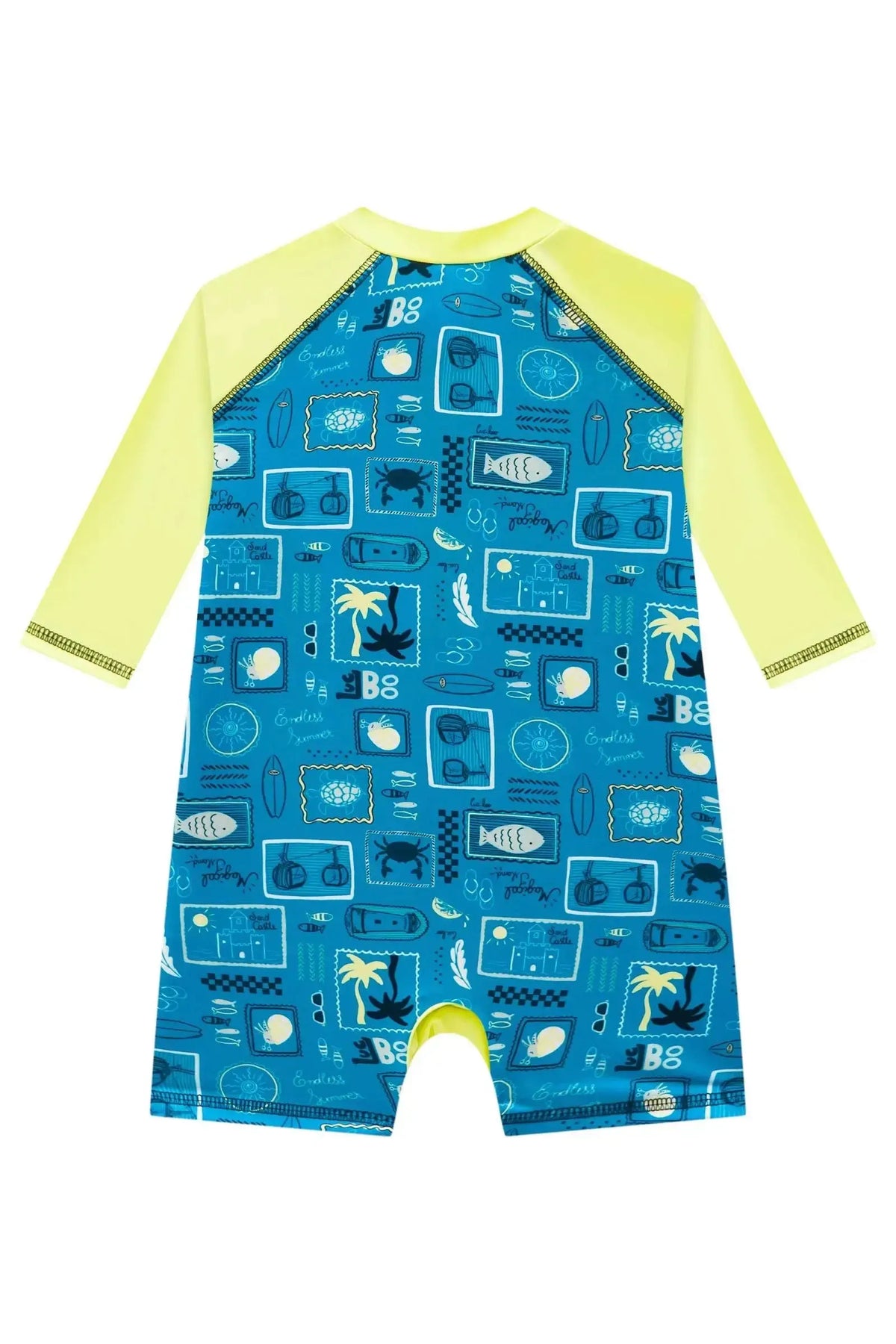 Macacão em Malha UV Dry com Proteção UV 50+ 99279 LucBoo Bebê Menino