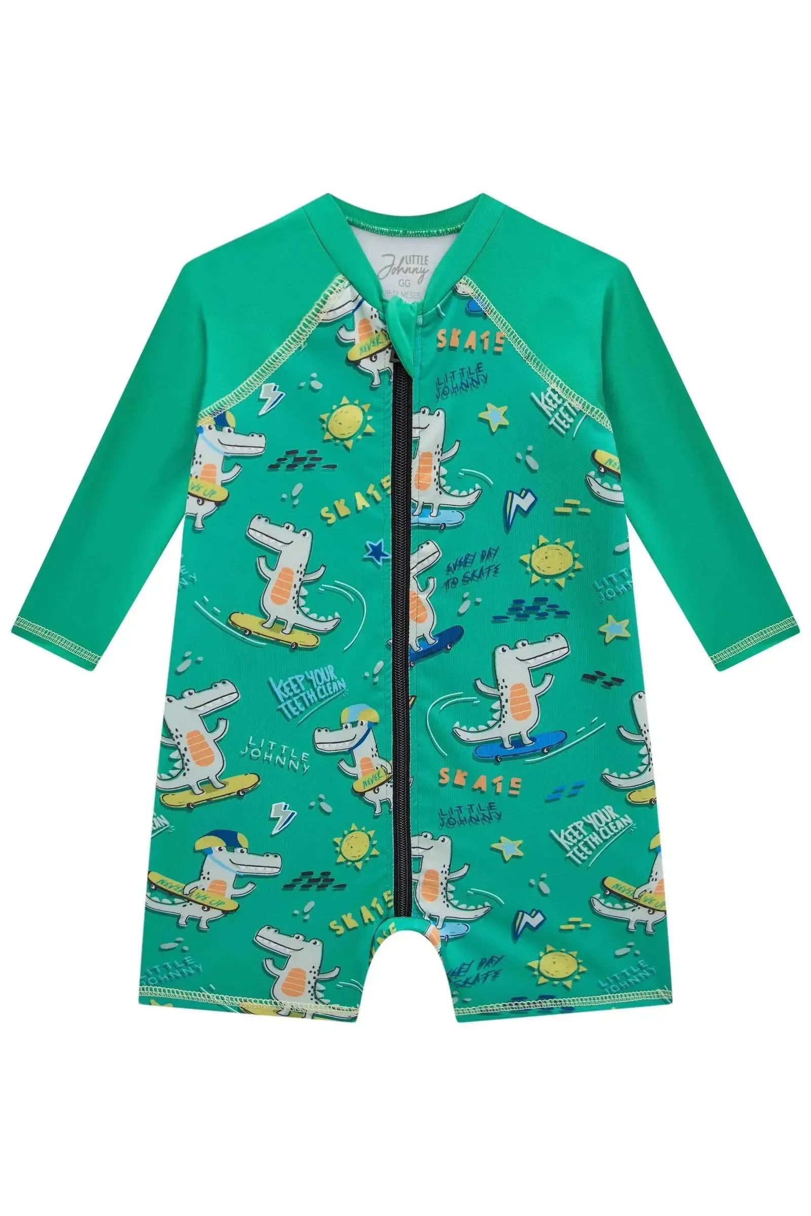 Macacão em Malha Uv Dry com Proteção UV50+ 85352 Johnny Fox Bebê Menino
