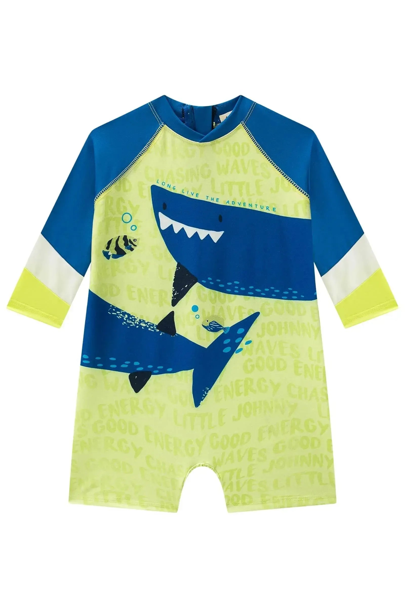 Macacão em Malha Uv Dry com Proteção UV50+ 88279 Johnny Fox Bebê Menino