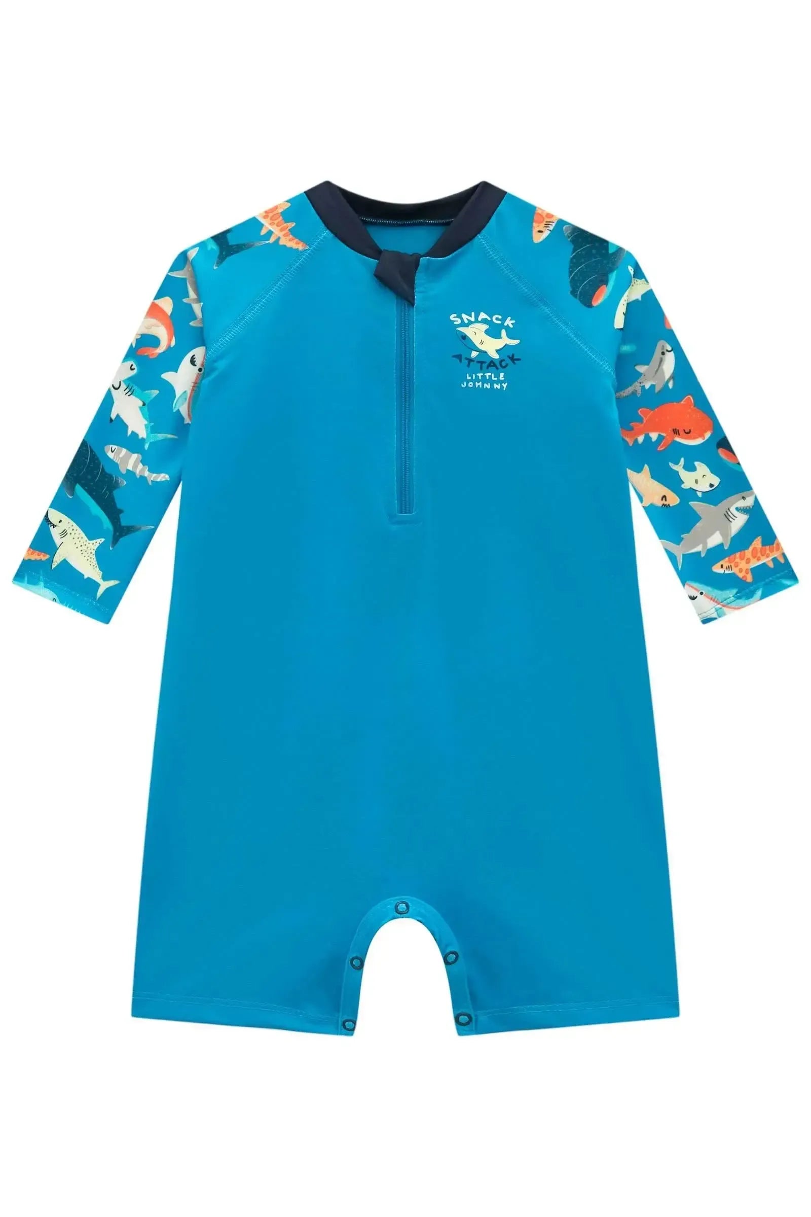 Macacão em Malha Uv Dry com Proteção UV50+ 95741 Johnny Fox Bebê Menino