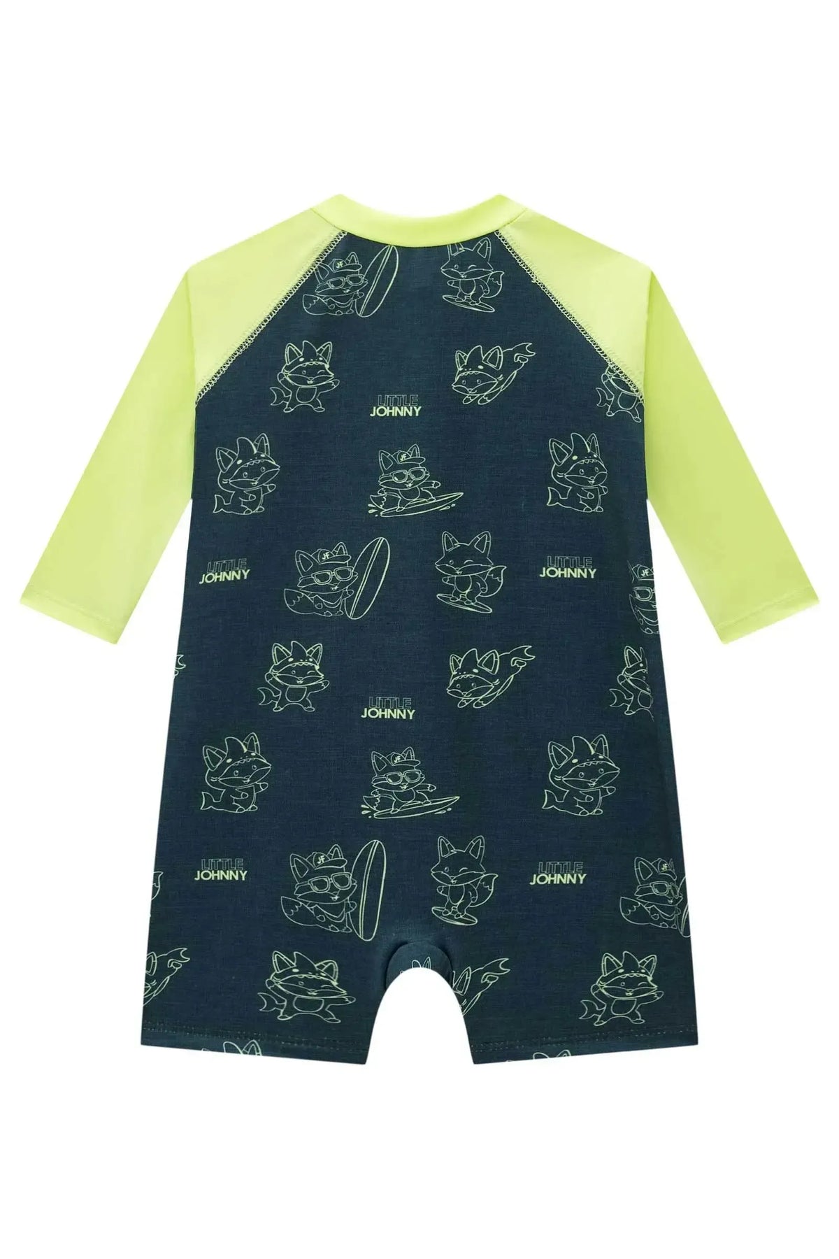 Macacão em Malha Uv Dry com Proteção UV50+ 99551 Johnny Fox Bebê Menino