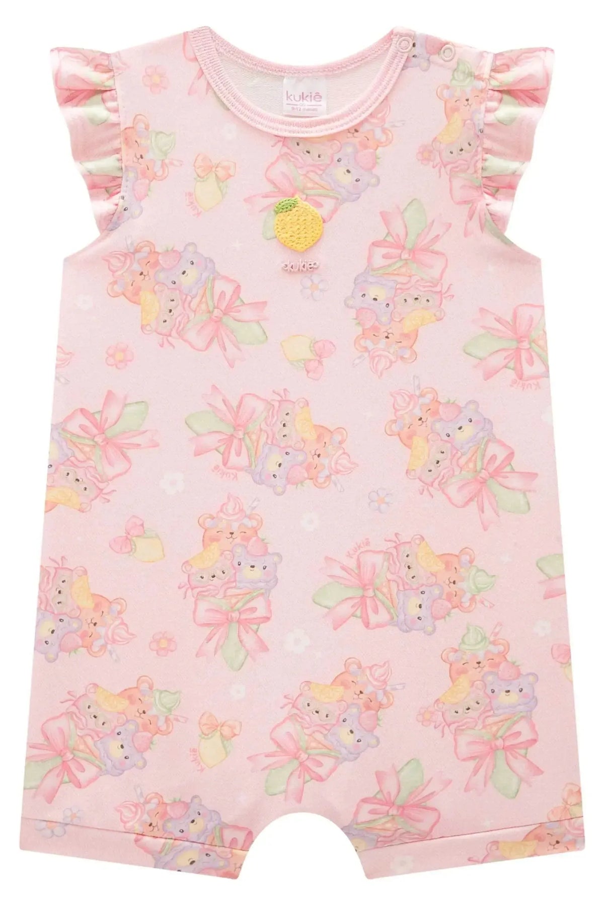 Macaquinho em Molecotton 98411 Kukiê Bebê Menina