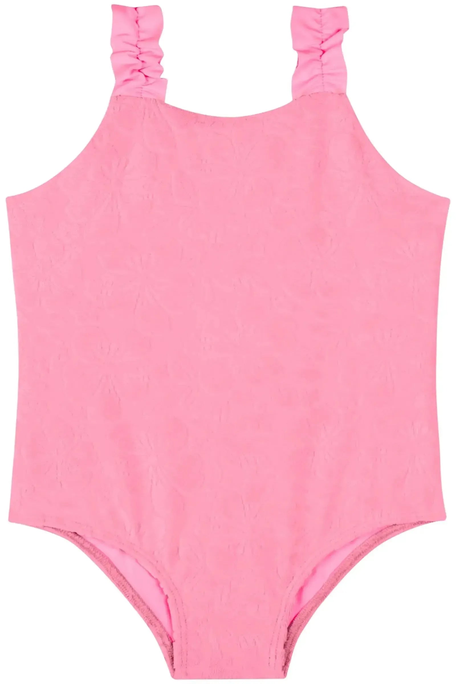 Maiô em Malha Atoalhada Hibisco 83081 Kukiê Infantil Menina