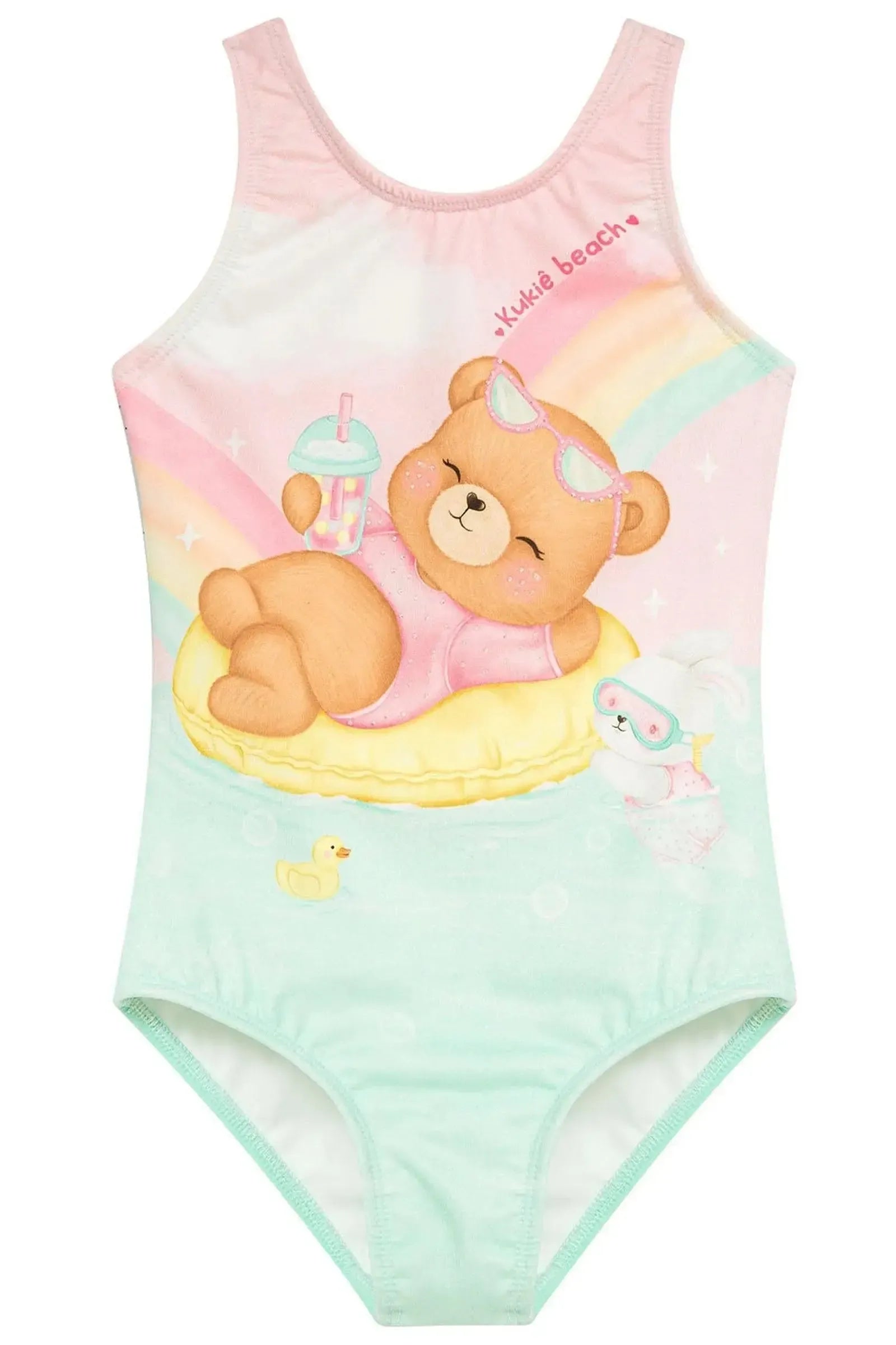 Maiô em Malha com Proteção UV50+ 92978 Kukiê Infantil Menina