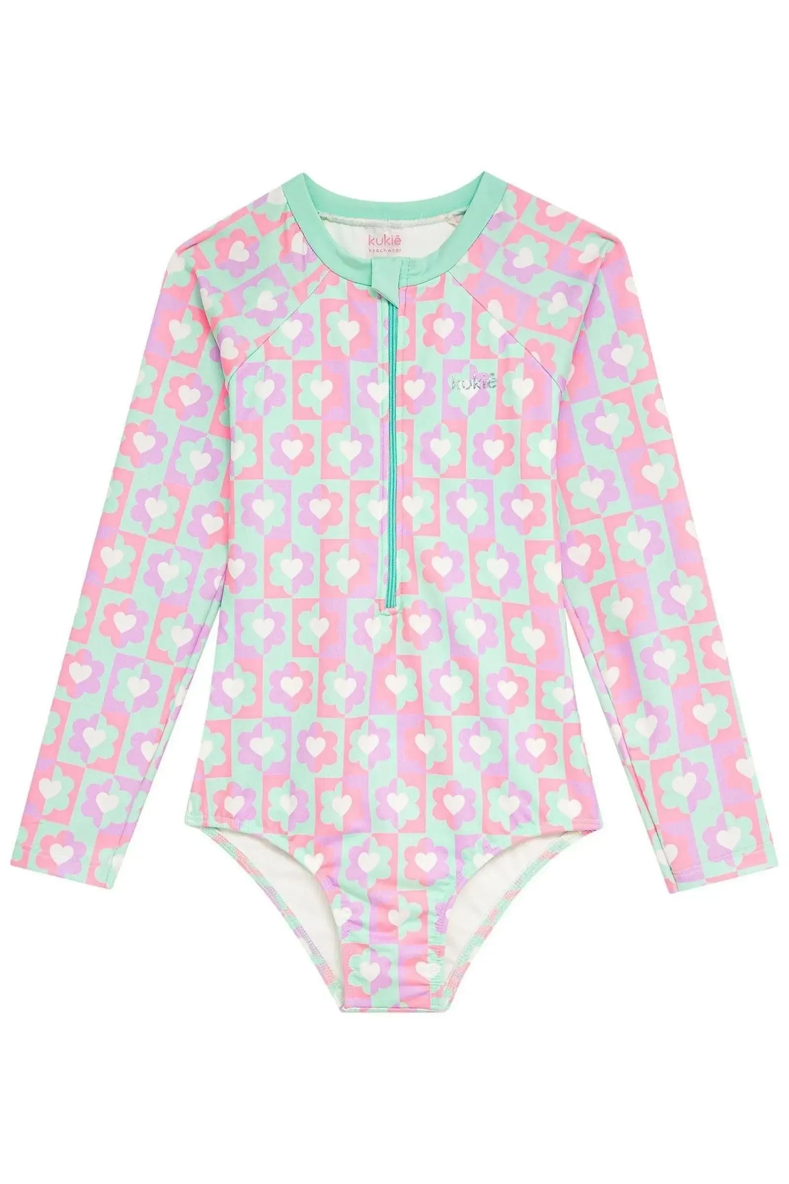 Maiô em Malha com Proteção UV50+ 93015 Kukiê Infantil Menina
