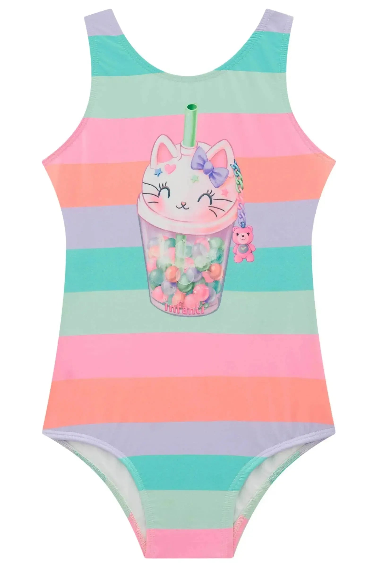 Maiô em Malha UV Dry com Proteção UV 50+ 93173 Infanti Infantil Menina