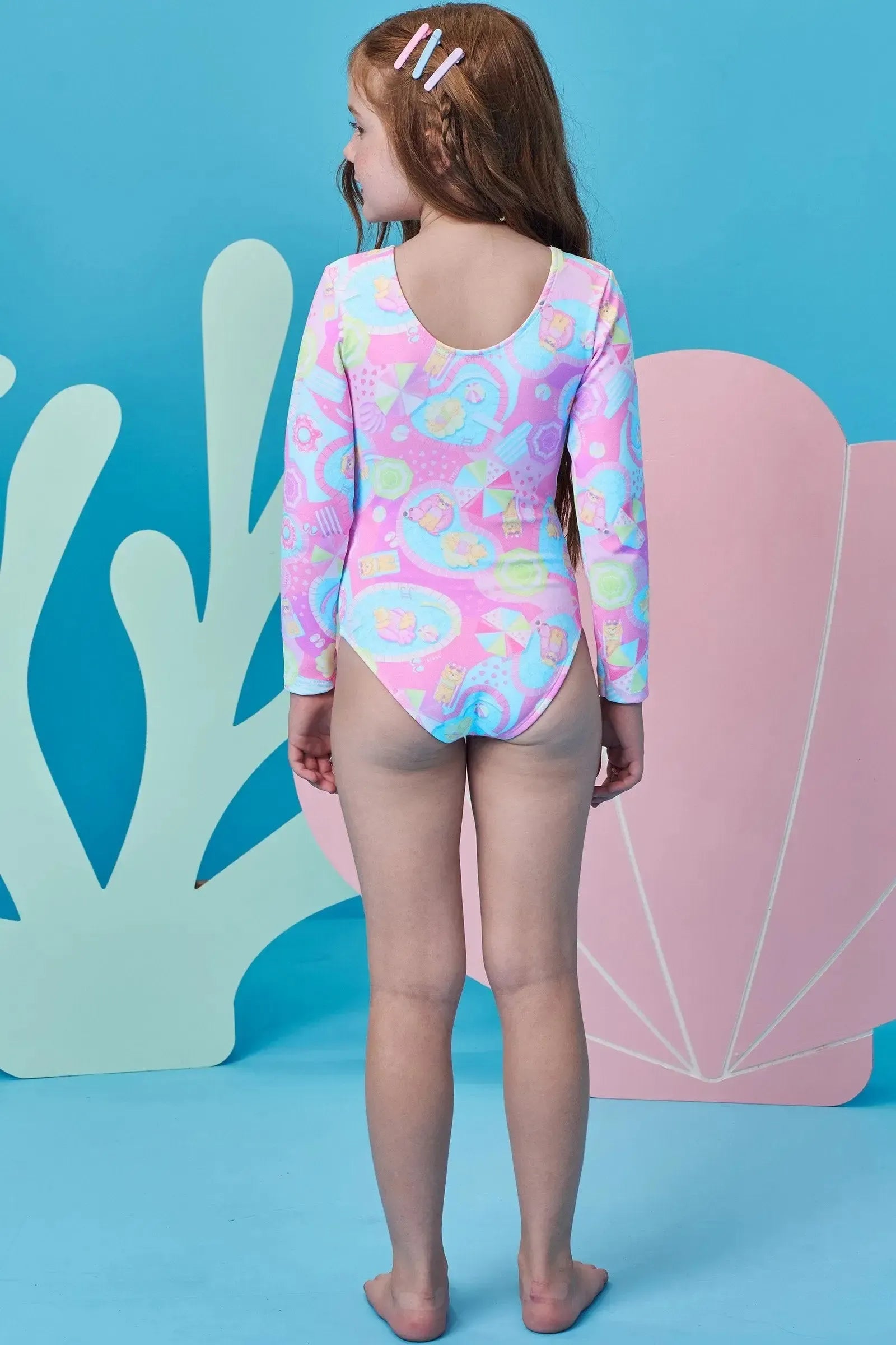 Maiô em Malha UV Dry com Proteção UV 50+ 98410 Infanti Infantil Menina