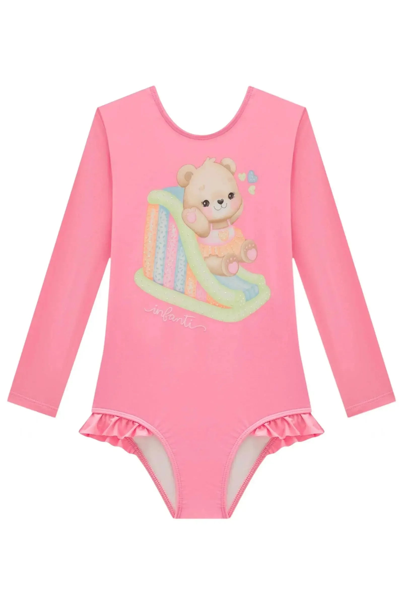 Maiô em Malha UV Dry com Proteção UV 50+ 99157 Infanti Infantil Menina