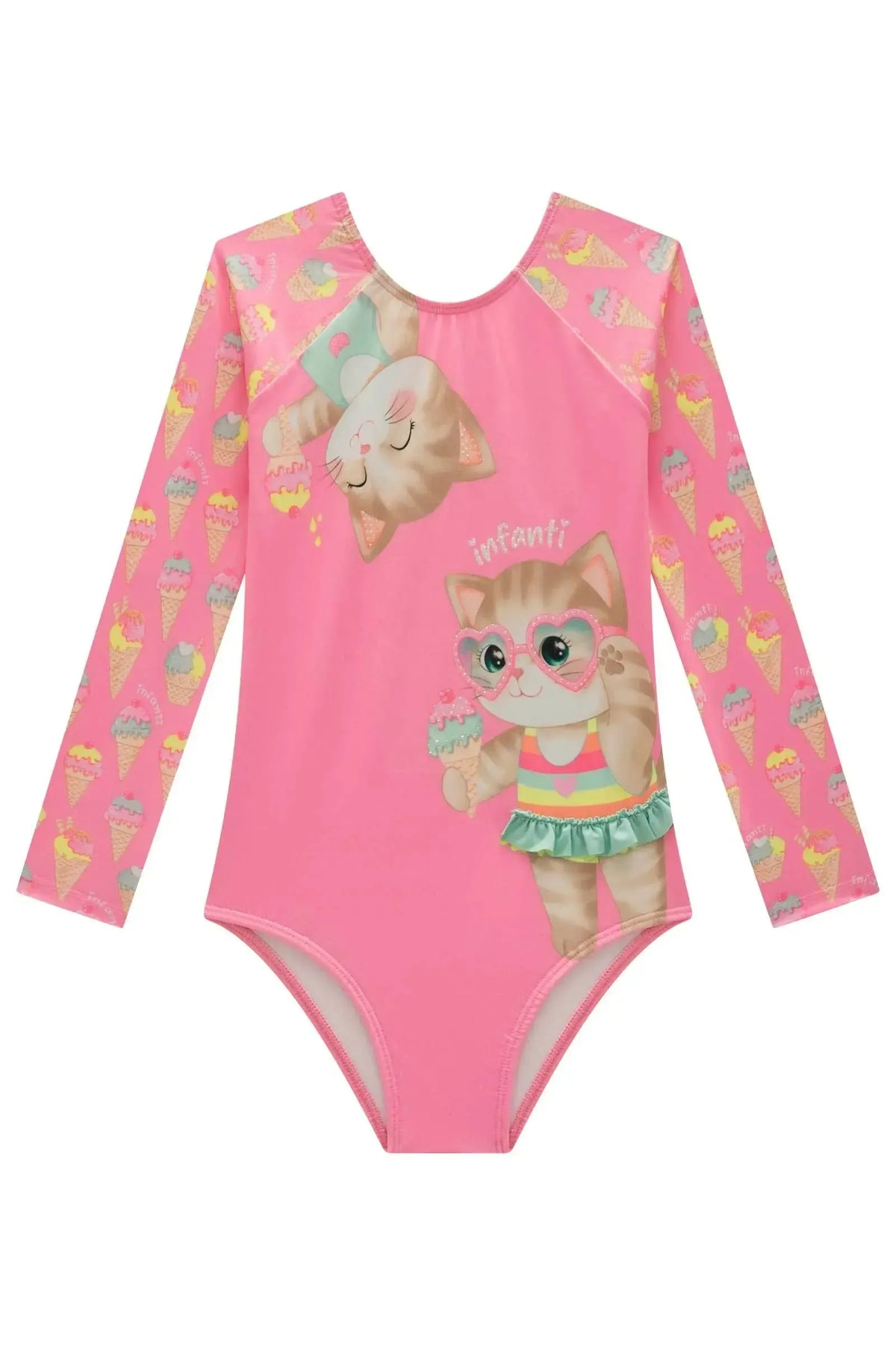 Maiô em Malha UV Dry com Proteção UV 50+ 99178 Infanti Infantil Menina