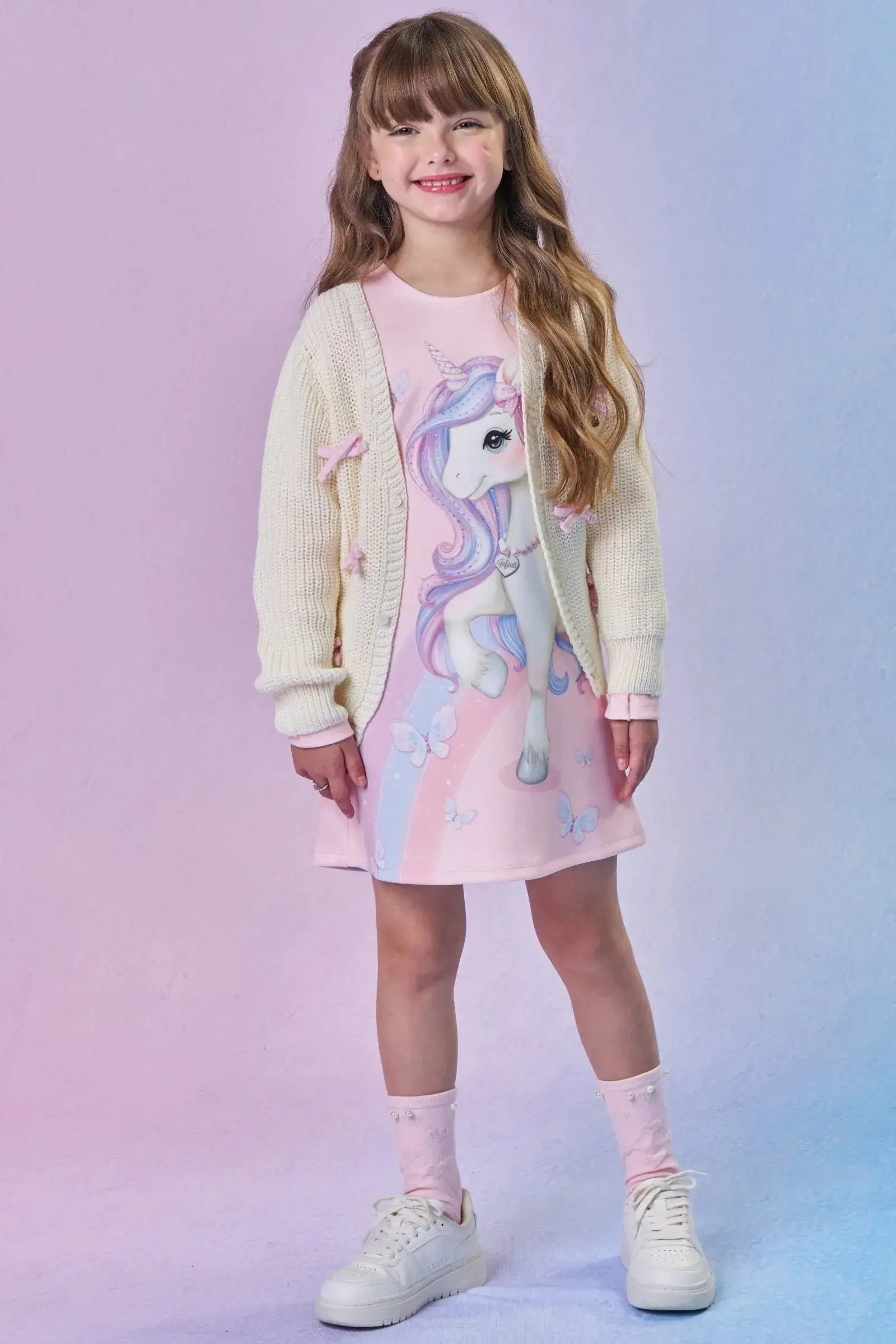 Meia 3/4 86406 Infanti Infantil Menina