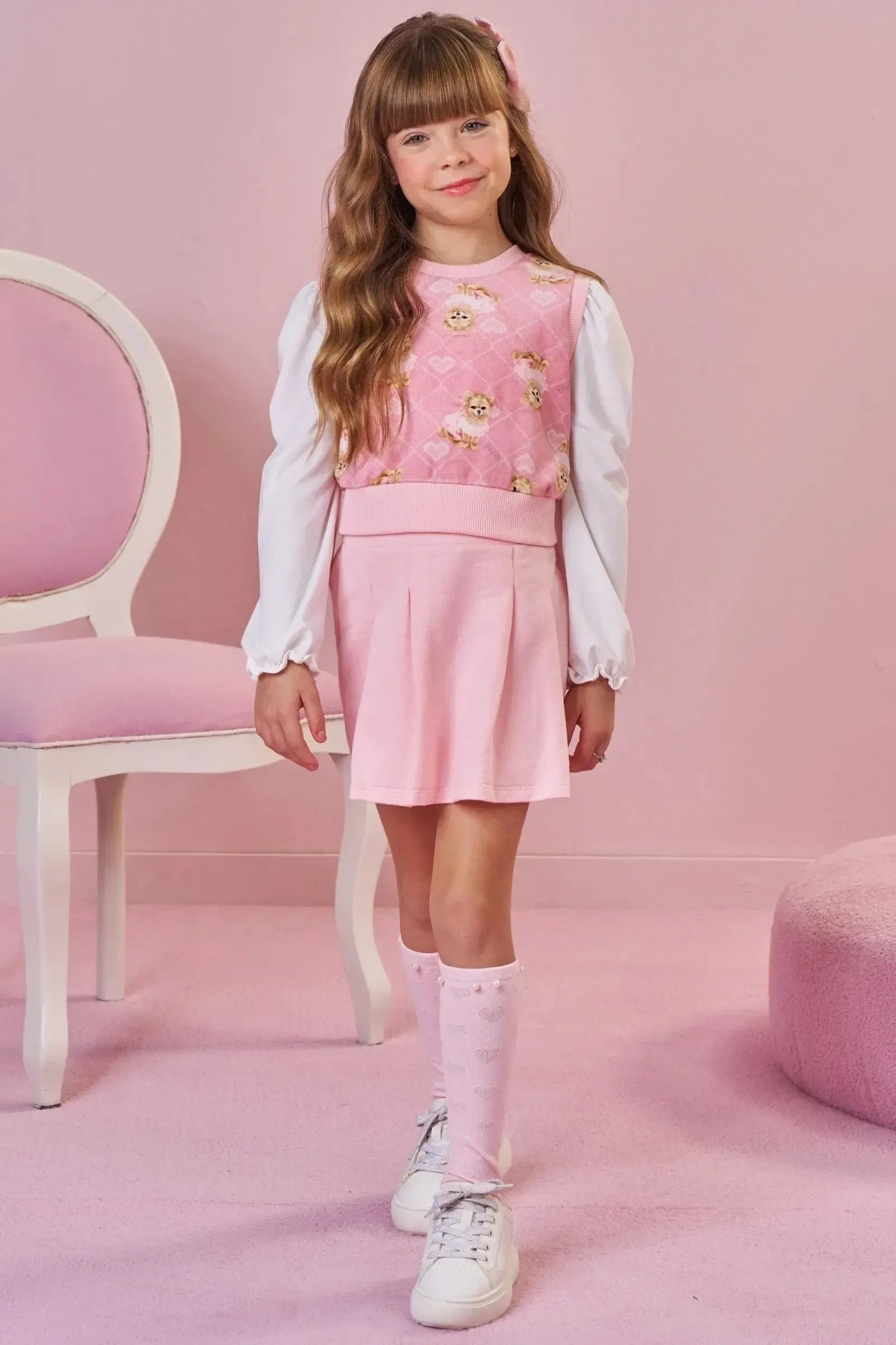 Meia 3/4 86406 Infanti Infantil Menina