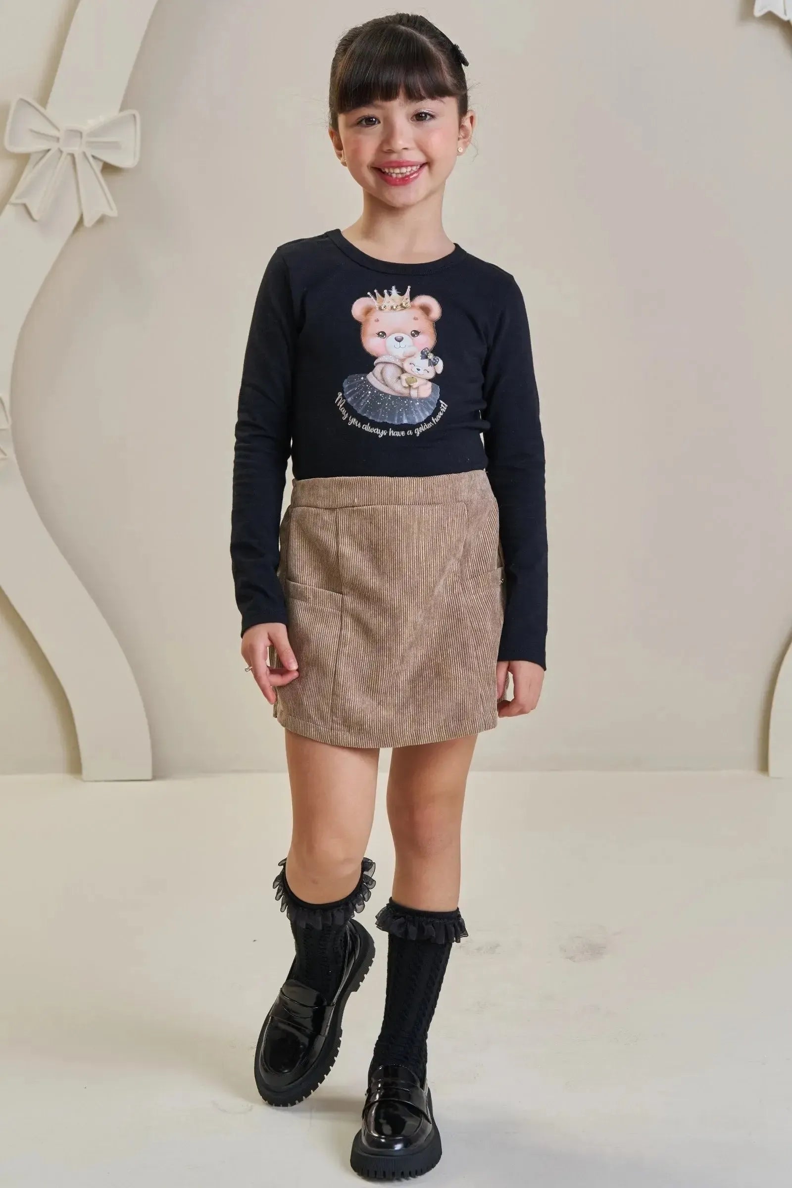 Meia 3/4 86408 Infanti Infantil Menina