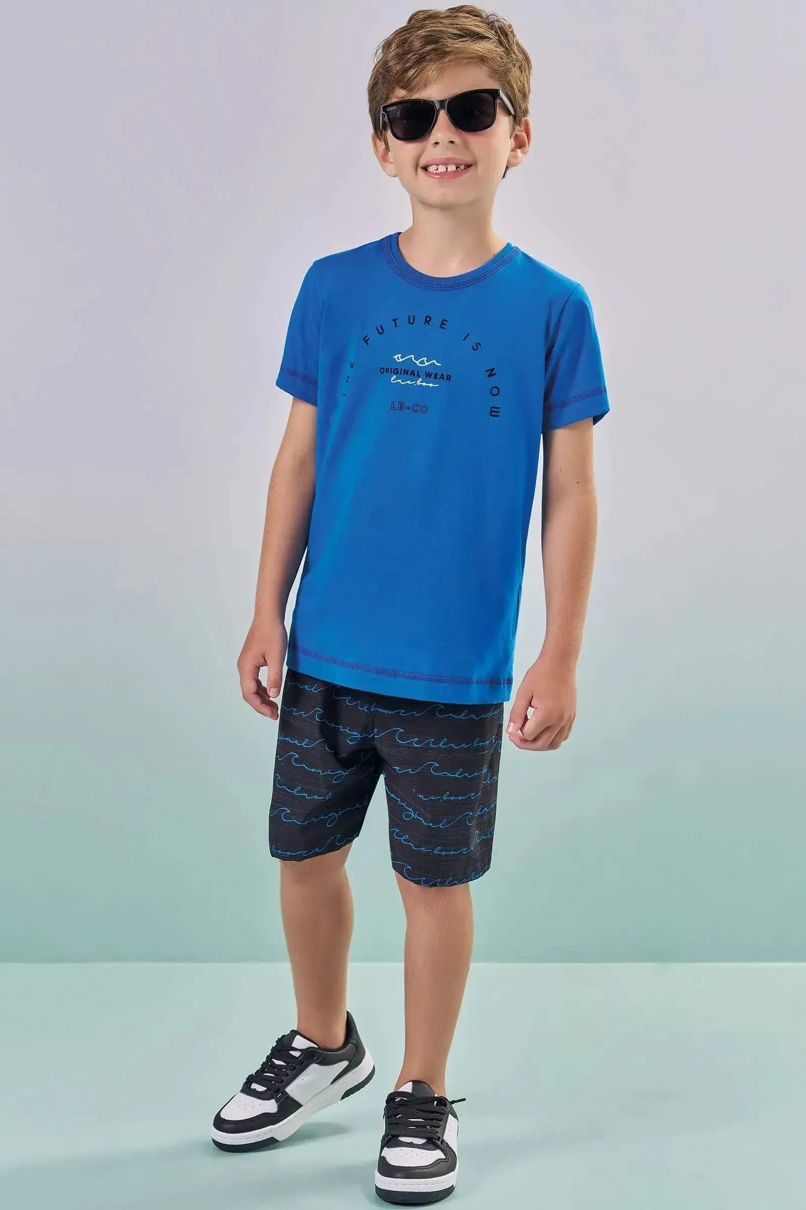 Óculos de Sol com Proteção UV (acompanha Caixinha e Estojo) 88501 LucBoo Infantil Menino