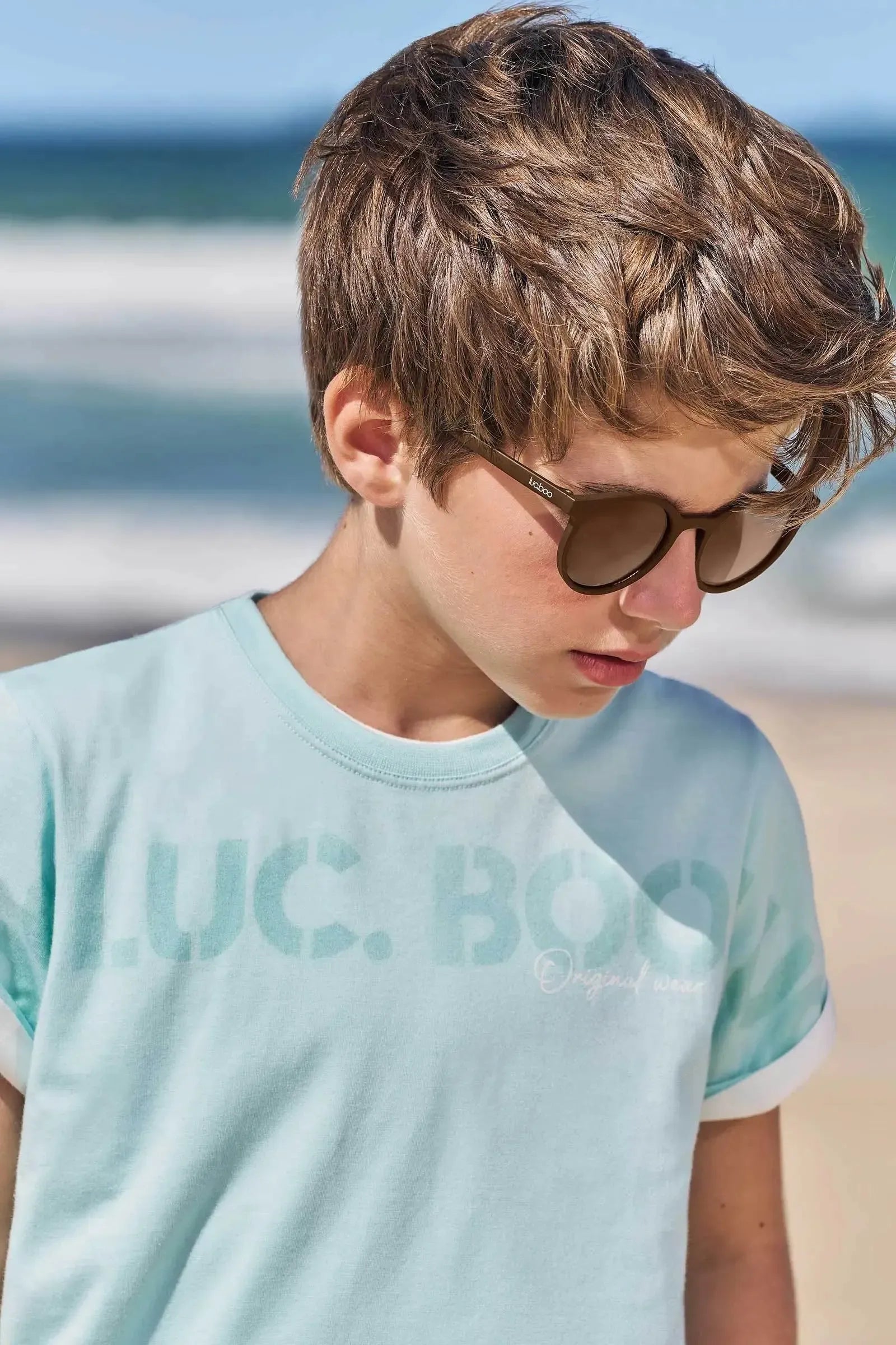Óculos de Sol com Proteção UV (acompanha Caixinha e Estojo) 88502 LucBoo Infantil Menino
