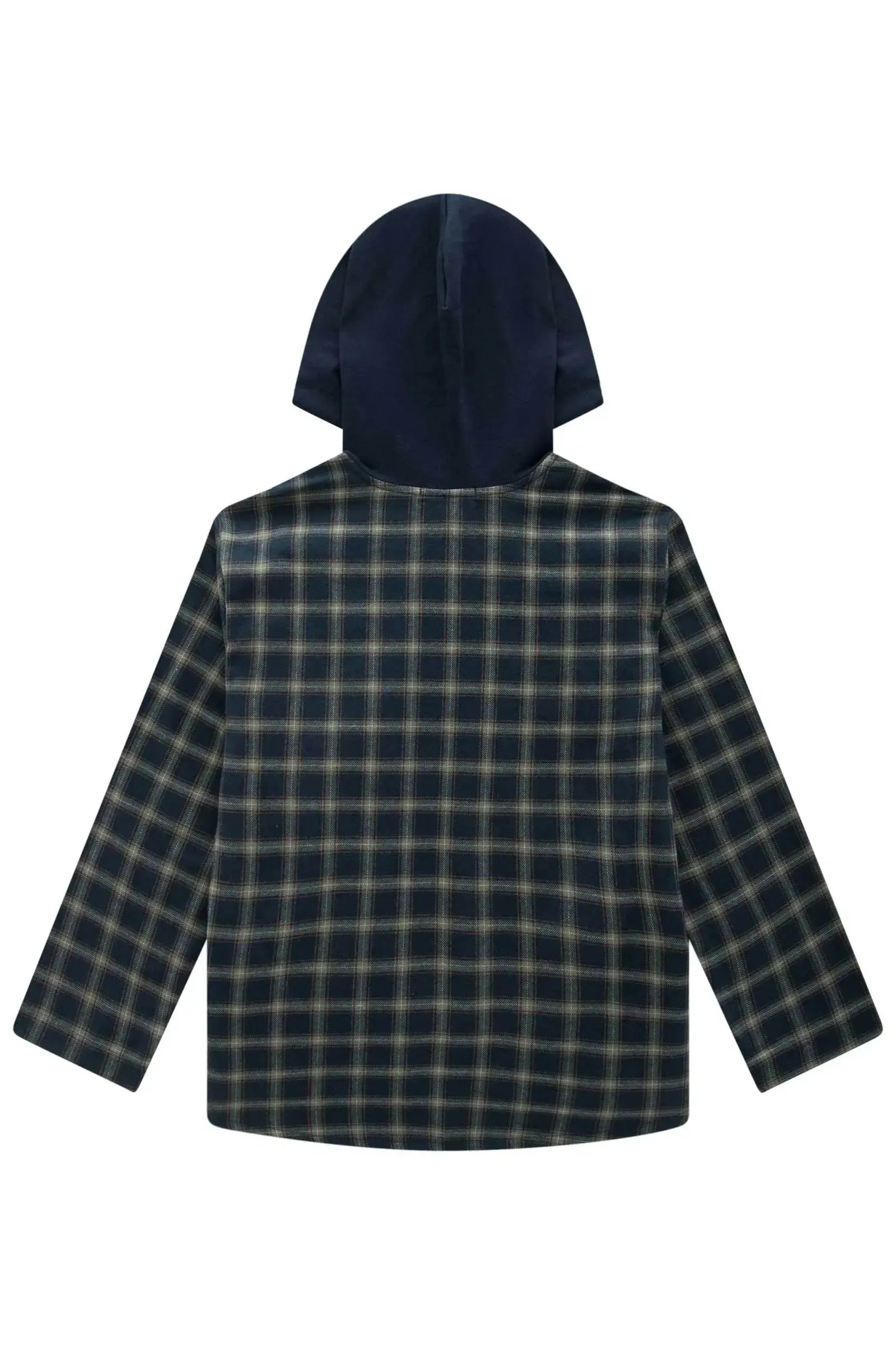 Overshirt em Flanela Xadrez 89725 LucBoo Infantil Menino