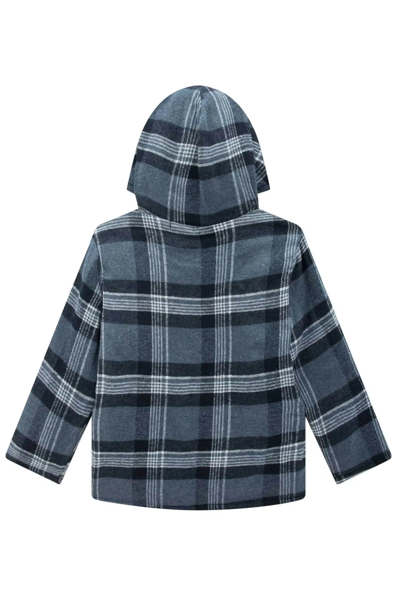 Overshirt em Flanela Xadrez e Forro em Pelo Carneirinho 89475 LucBoo Infantil Menino